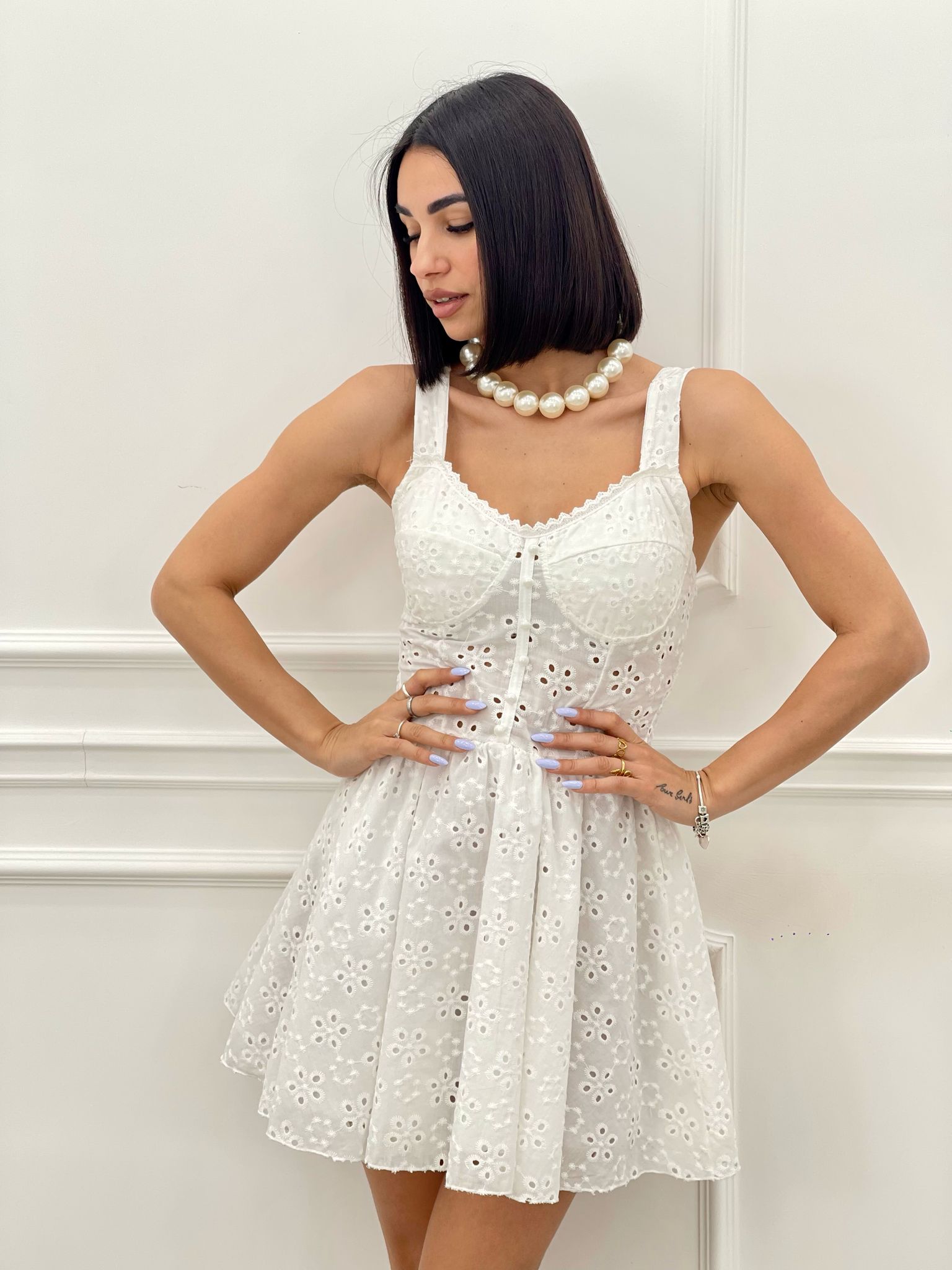 MINI DRESS PIZZO SAN GALLO NEW SS25