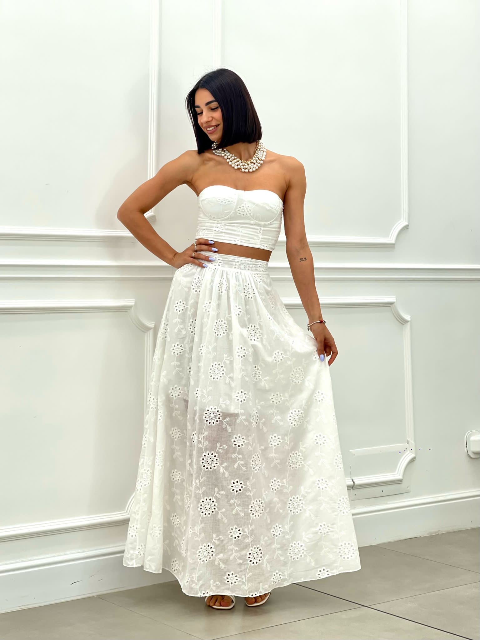 SET TOP E GONNA PIZZO SAN GALLO NEW SS25