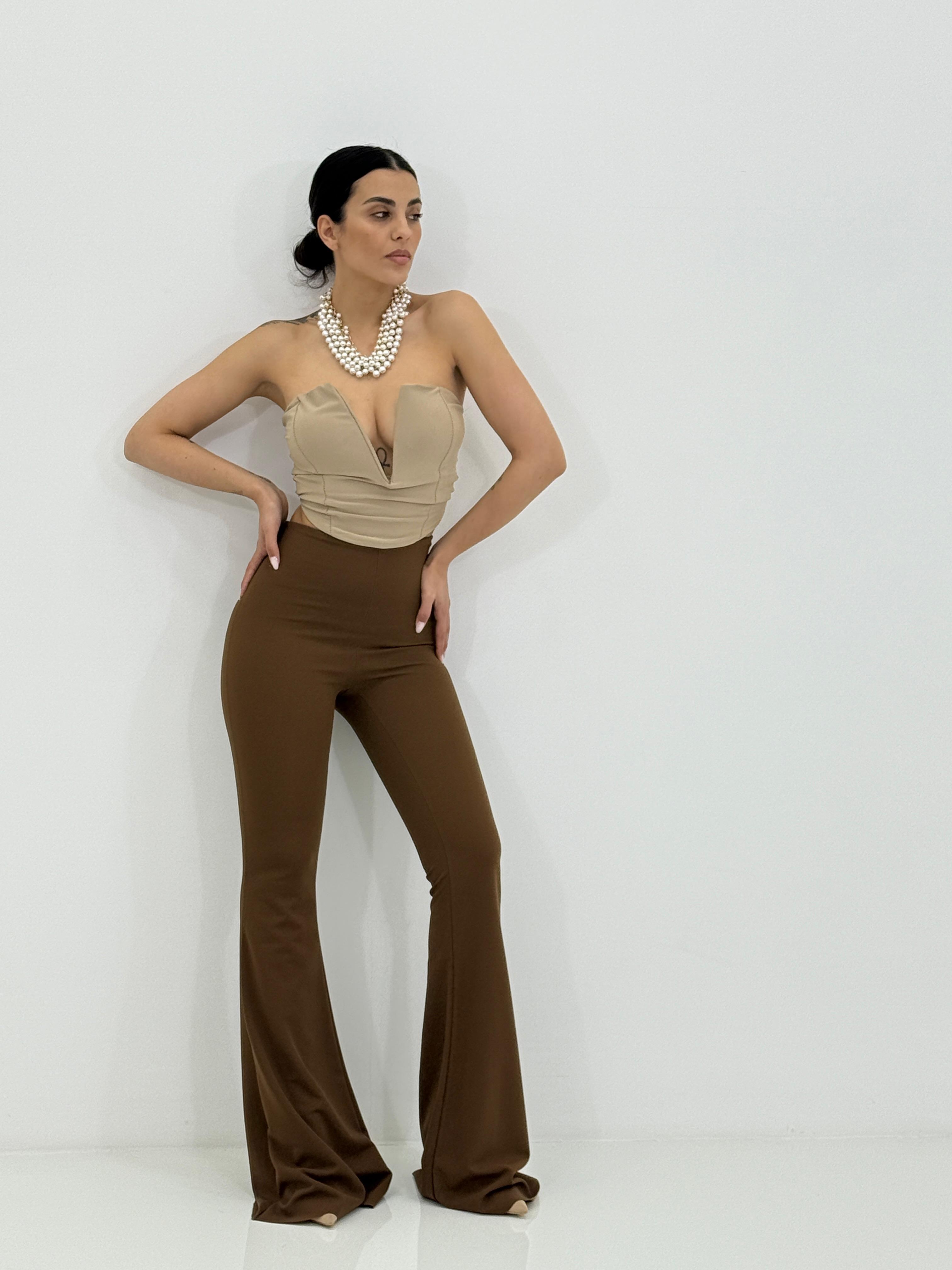 PANTALONE ZAMPA VITA ALTA NEW SS25