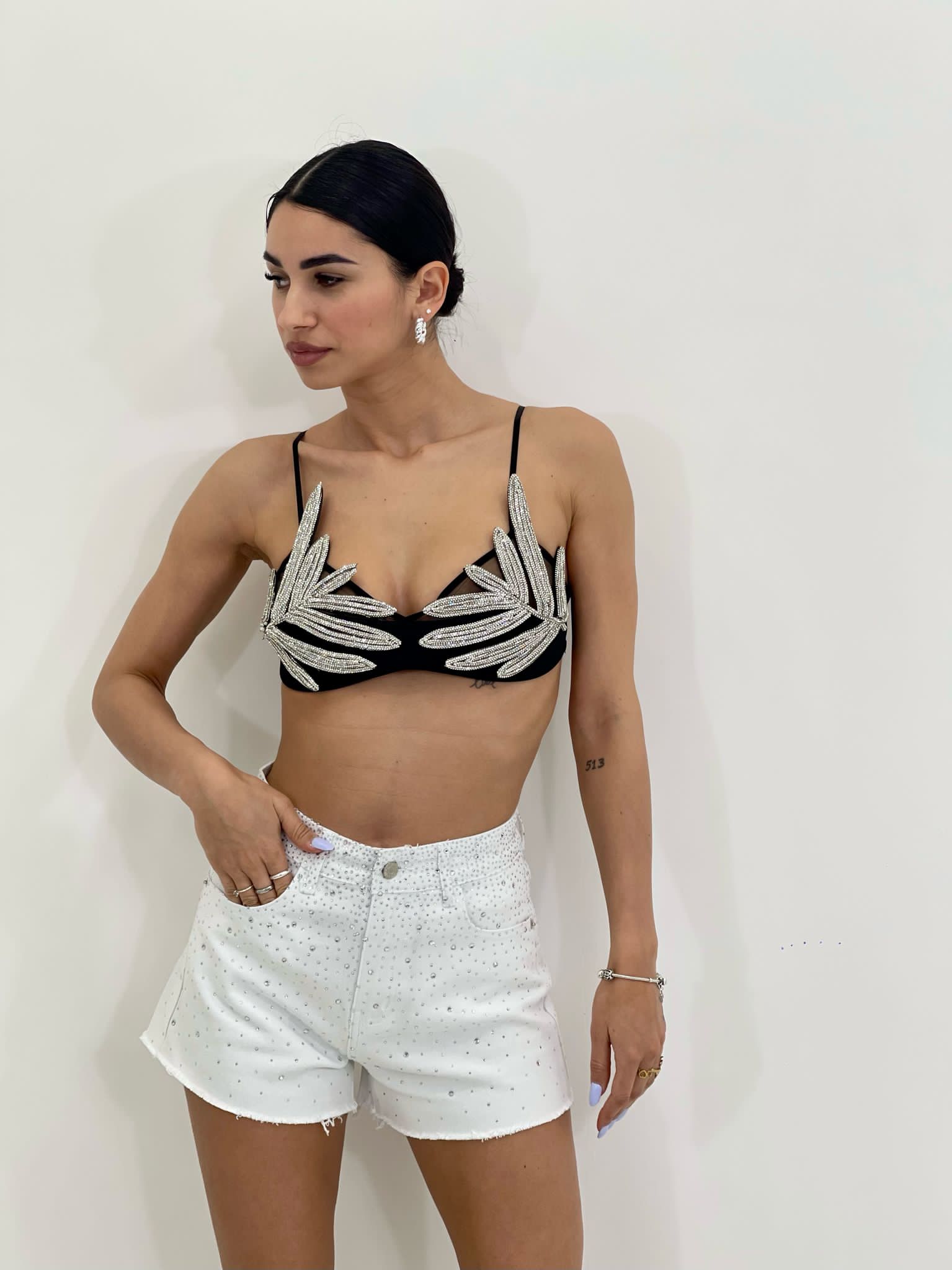 SHORTS CON STRASS NEW SS25