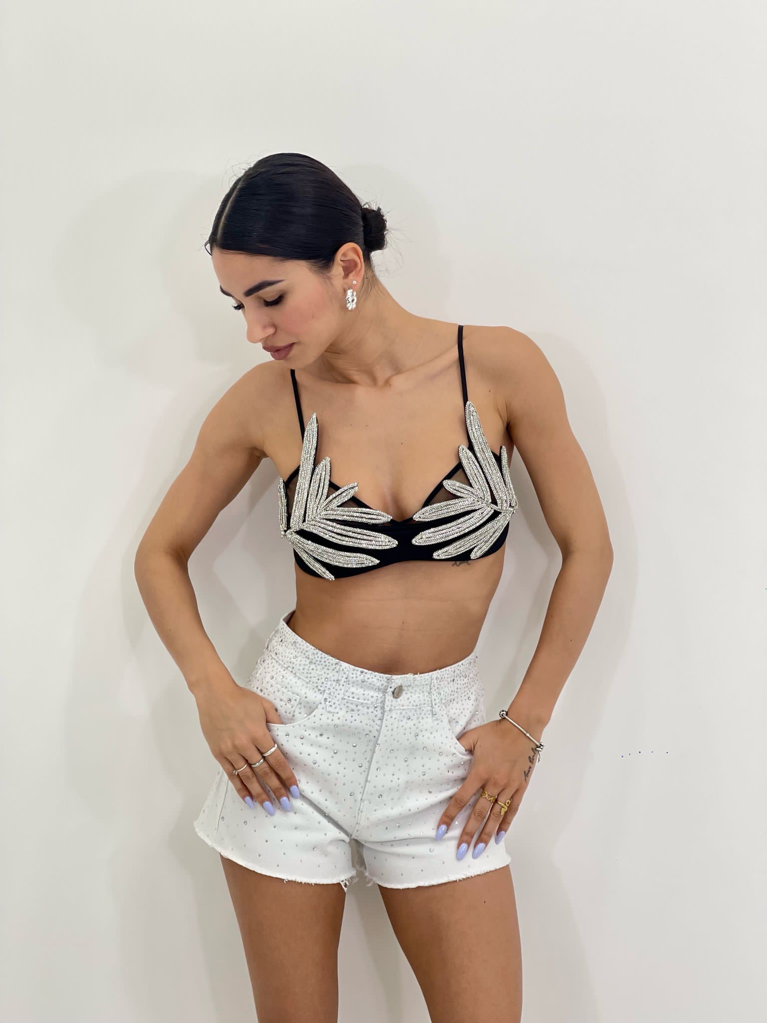 SHORTS CON STRASS NEW SS25