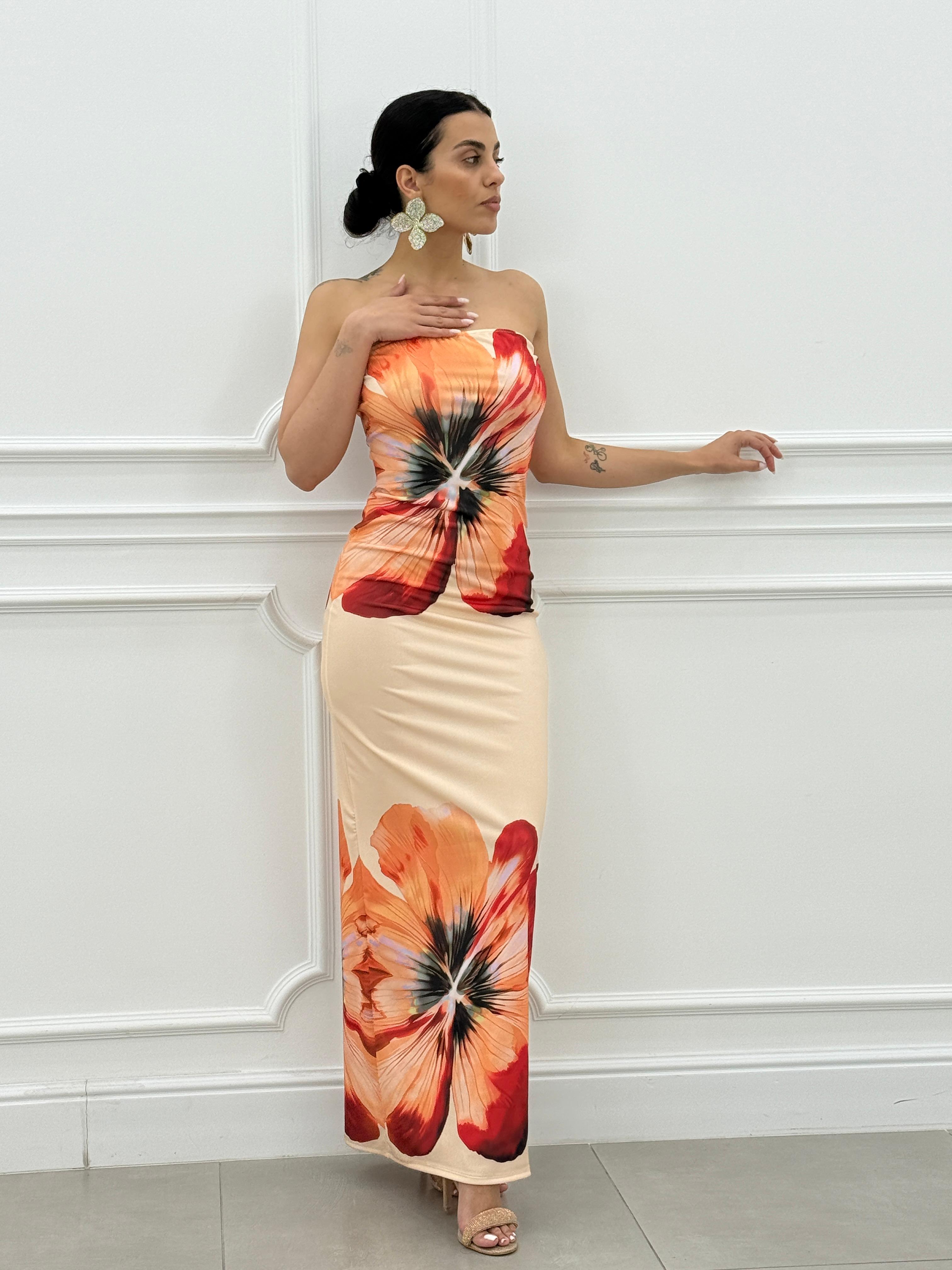 DRESS FLOWERS CHIC NEW SS25