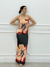 DRESS FLOWERS CHIC NEW SS25