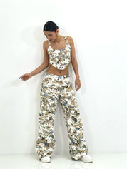 COORDINATO TOP E PANTALONE CARGO NEW SS25