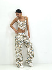 COORDINATO TOP E PANTALONE CARGO NEW SS25