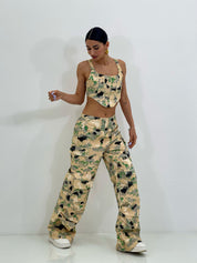 COORDINATO TOP E PANTALONE CARGO NEW SS25