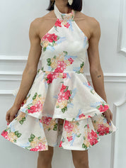 MINI DRESS FLOREAL CON BALZE NEW SS25