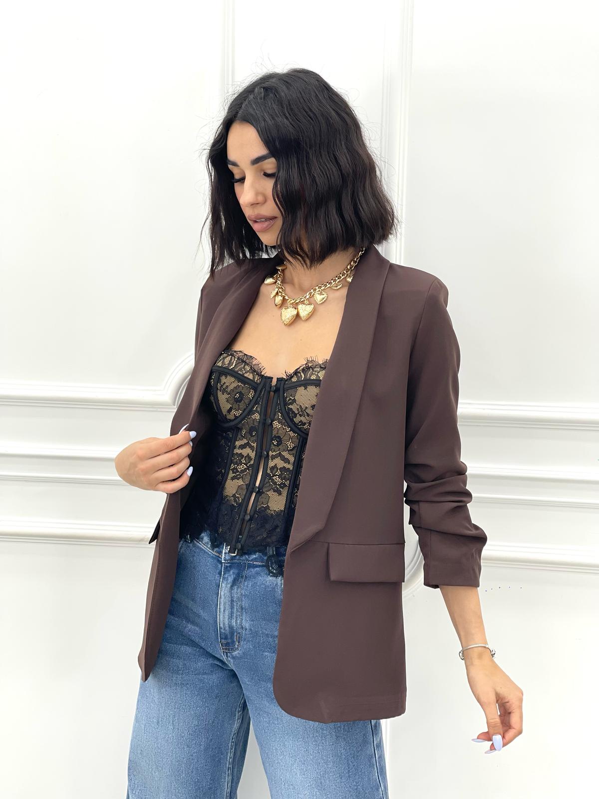 BLAZER MANICA ARRICCIATA NEW SS25