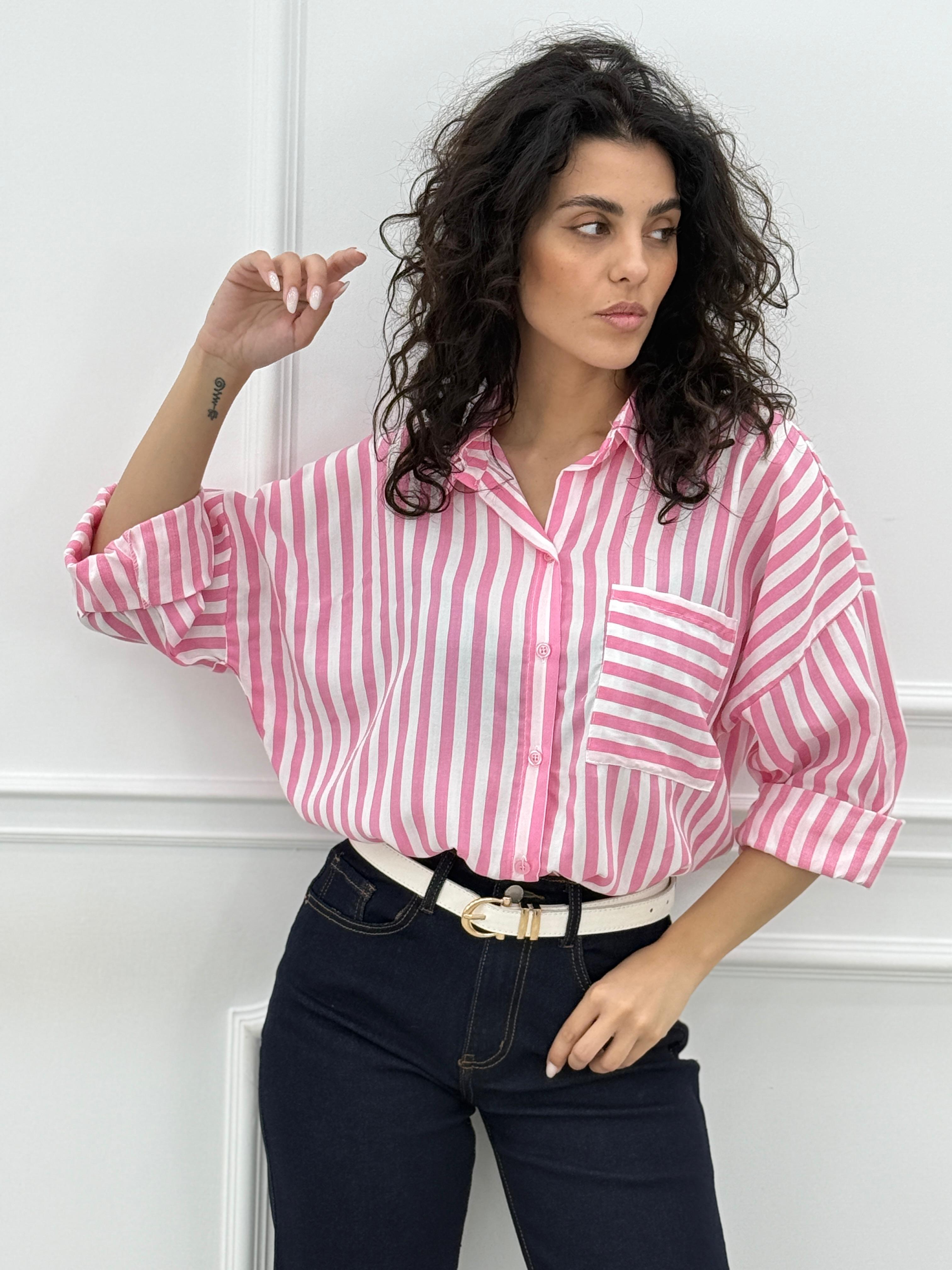 CAMICIA RIGHE NEW SS25
