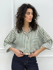 CAMICIA RIGHE NEW SS25