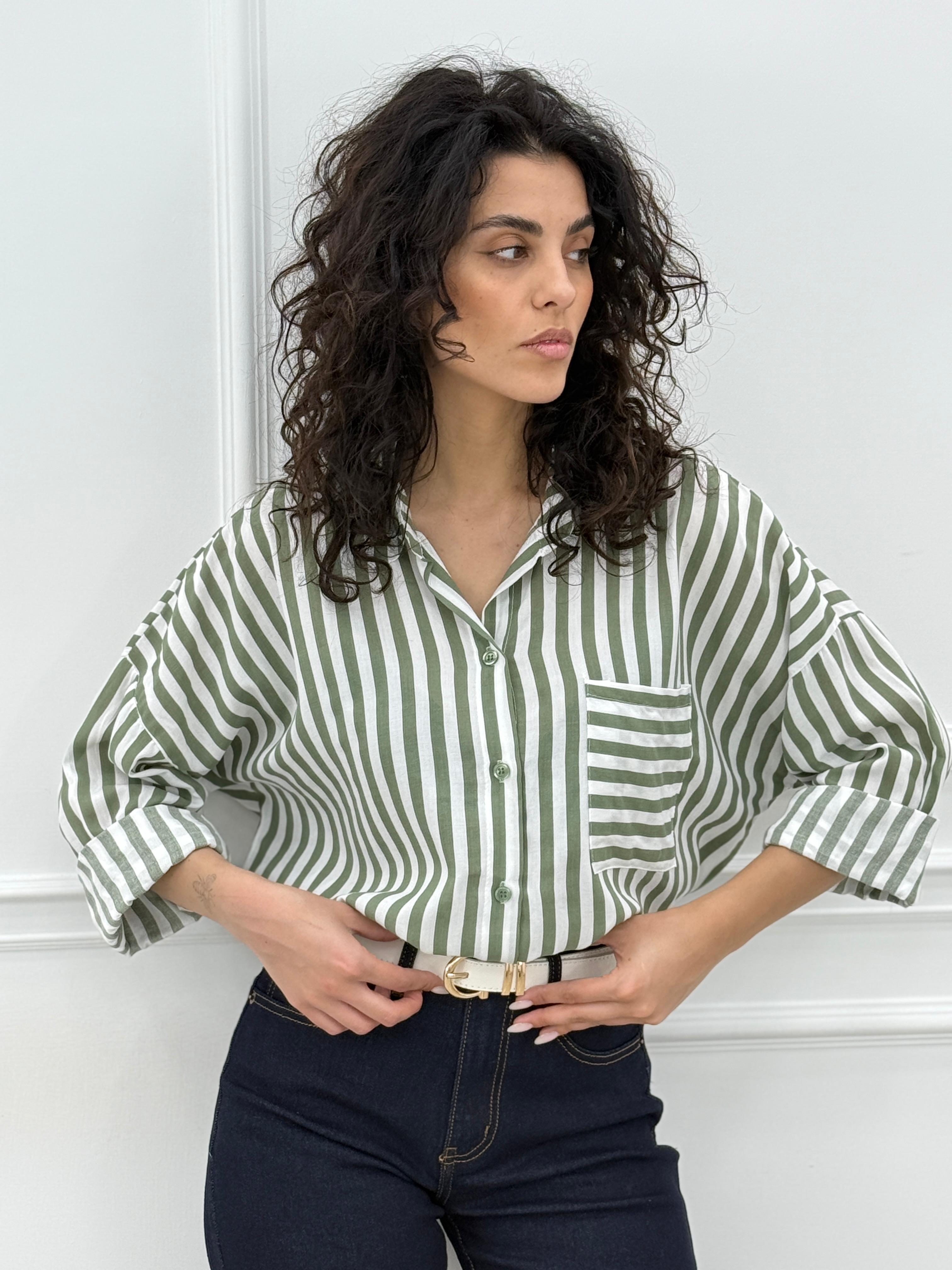 CAMICIA RIGHE NEW SS25