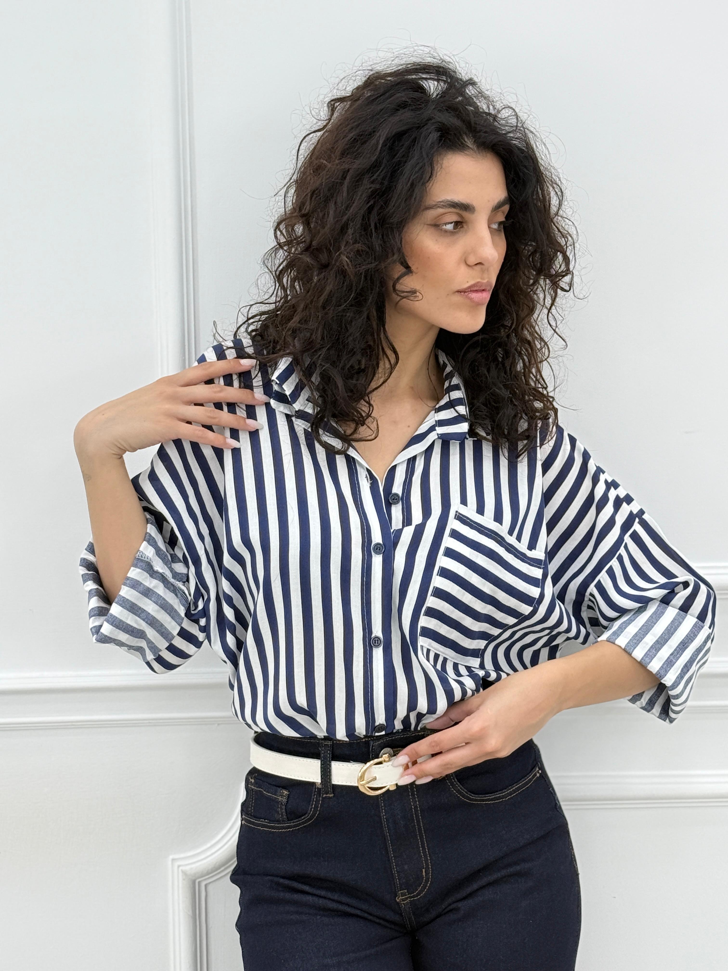 CAMICIA RIGHE NEW SS25