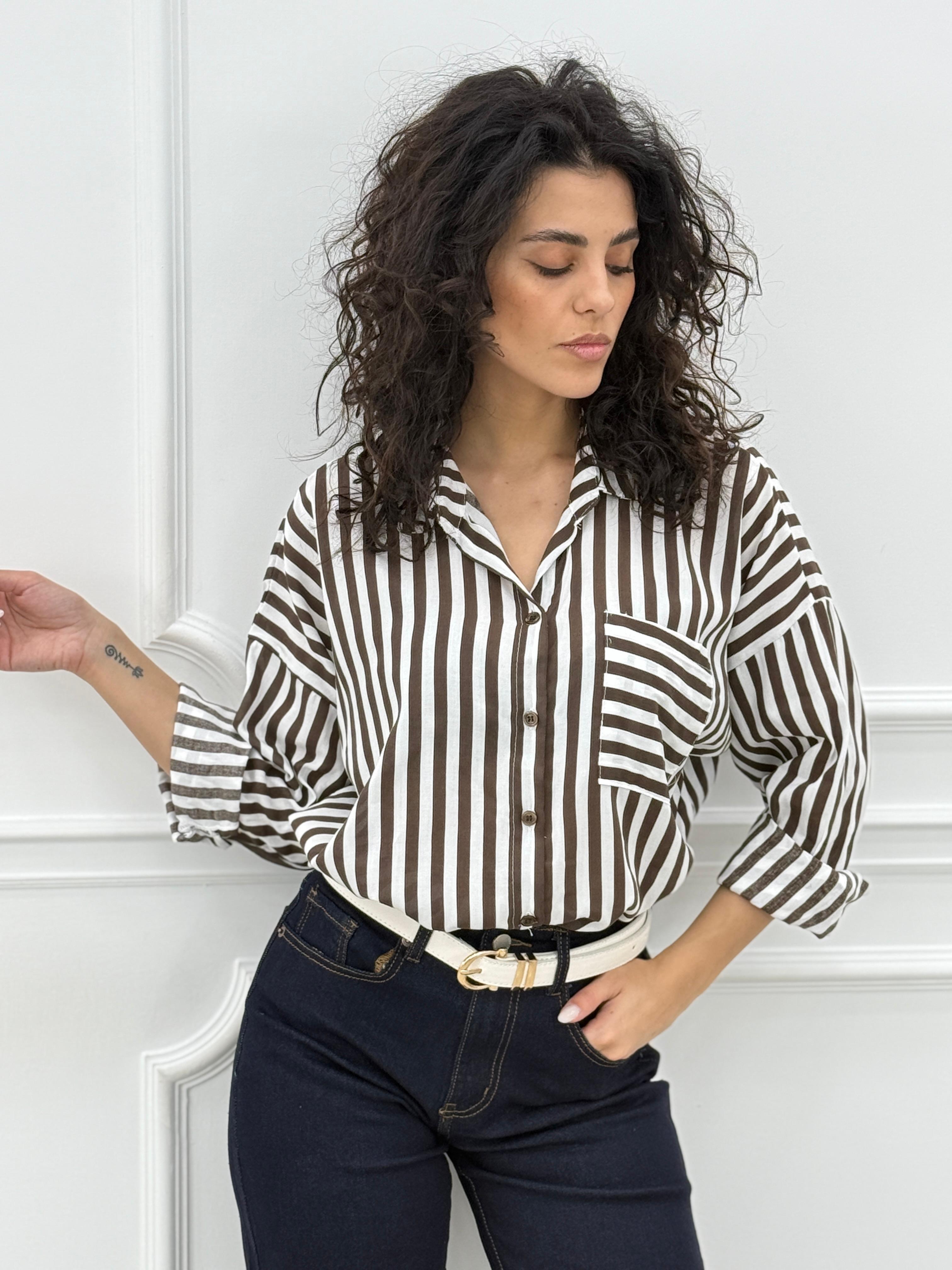 CAMICIA RIGHE NEW SS25