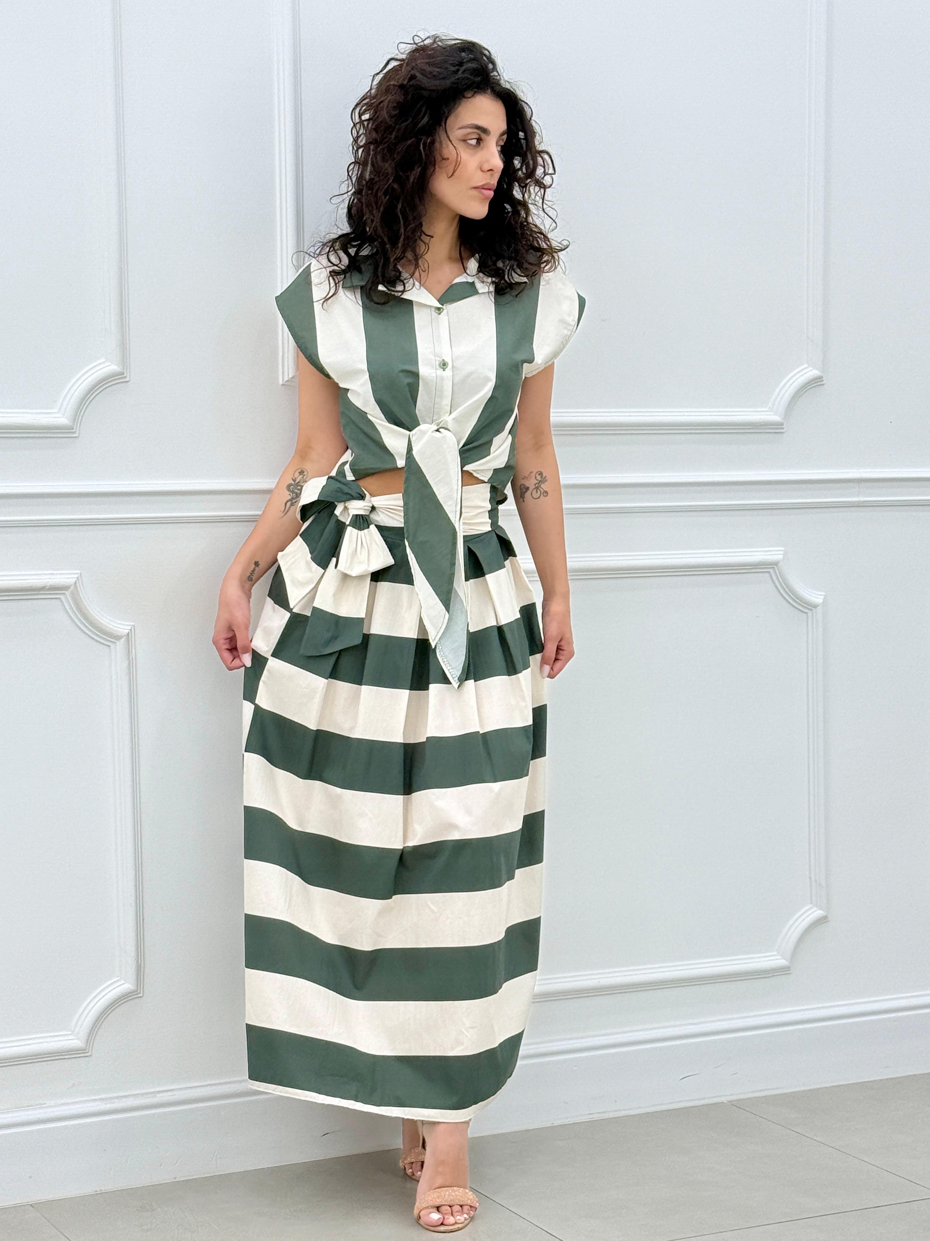 COORDINATO GONNELLONE E CAMICA ROW NEW SS25