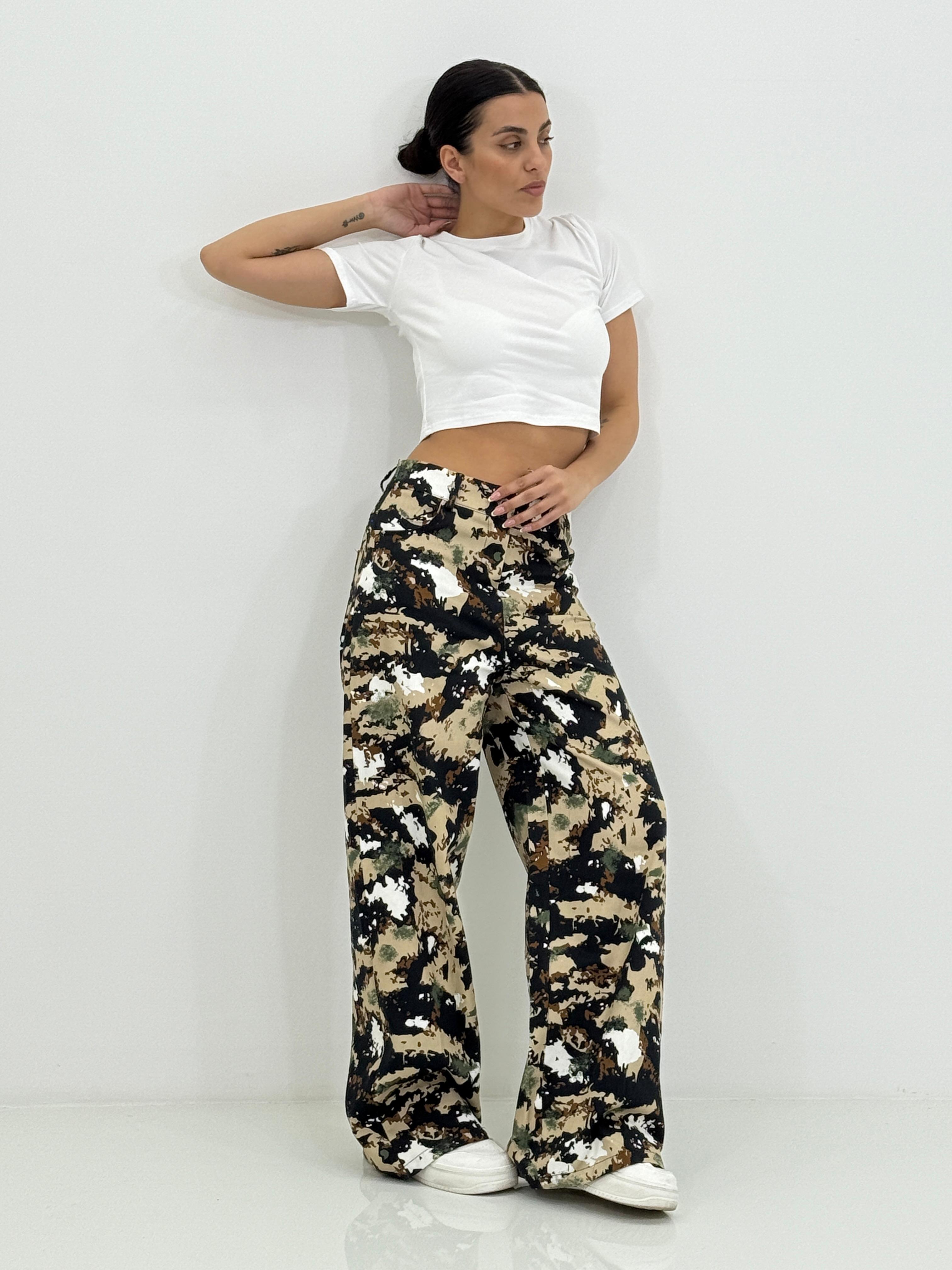 PANTALONE WIDE LEG FANTASIA NEW SS25