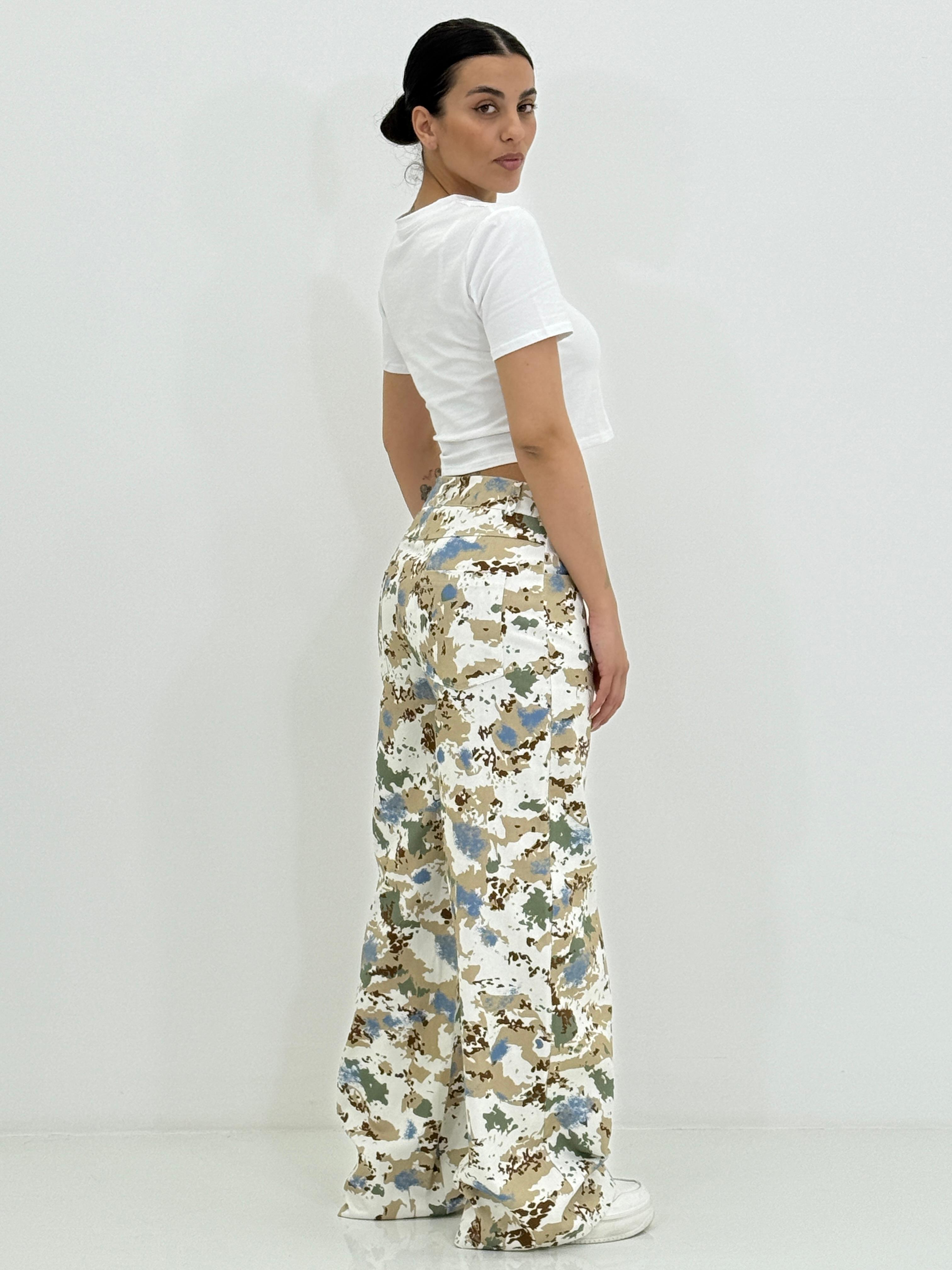 PANTALONE WIDE LEG FANTASIA NEW SS25