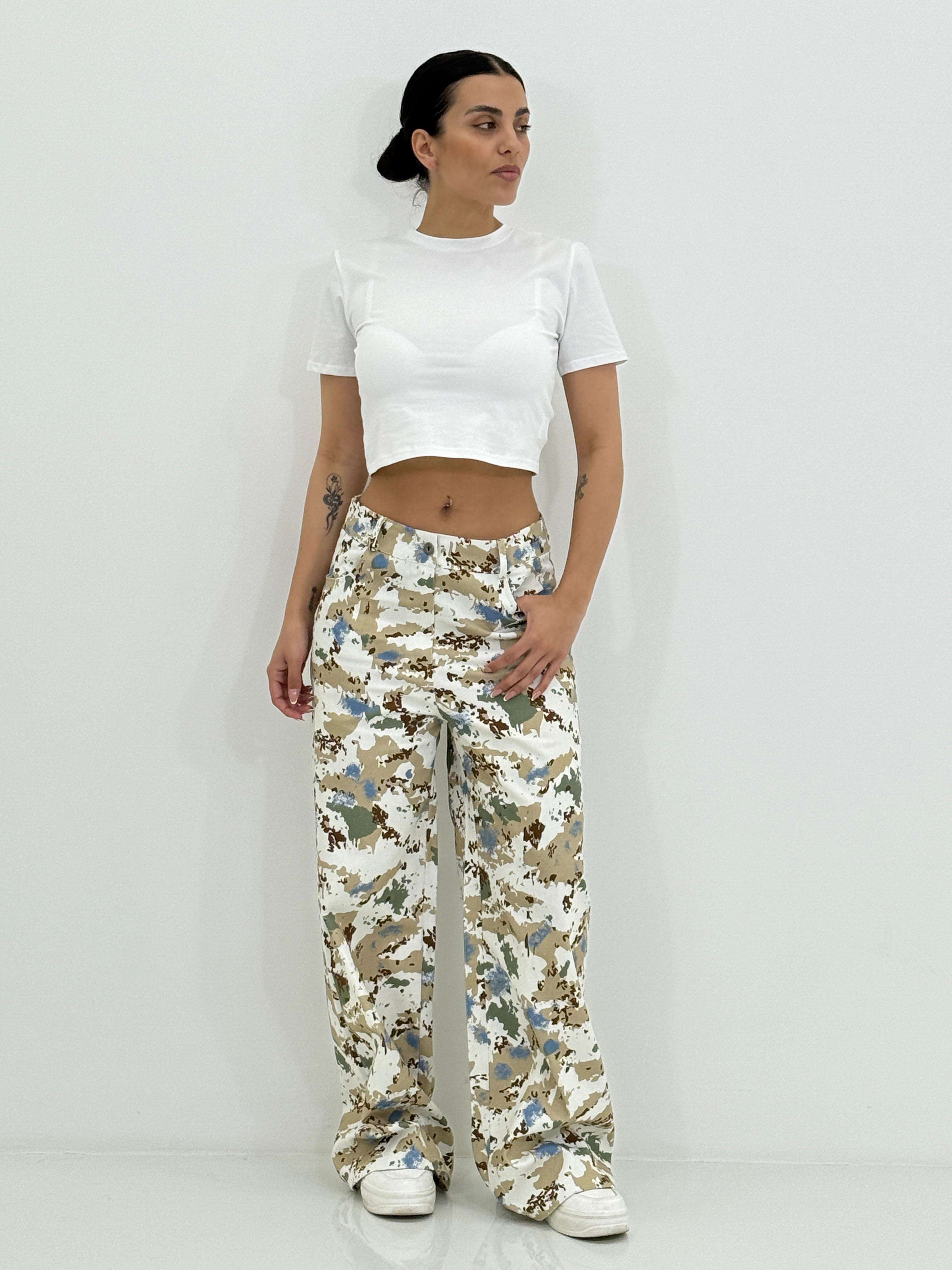 PANTALONE WIDE LEG FANTASIA NEW SS25