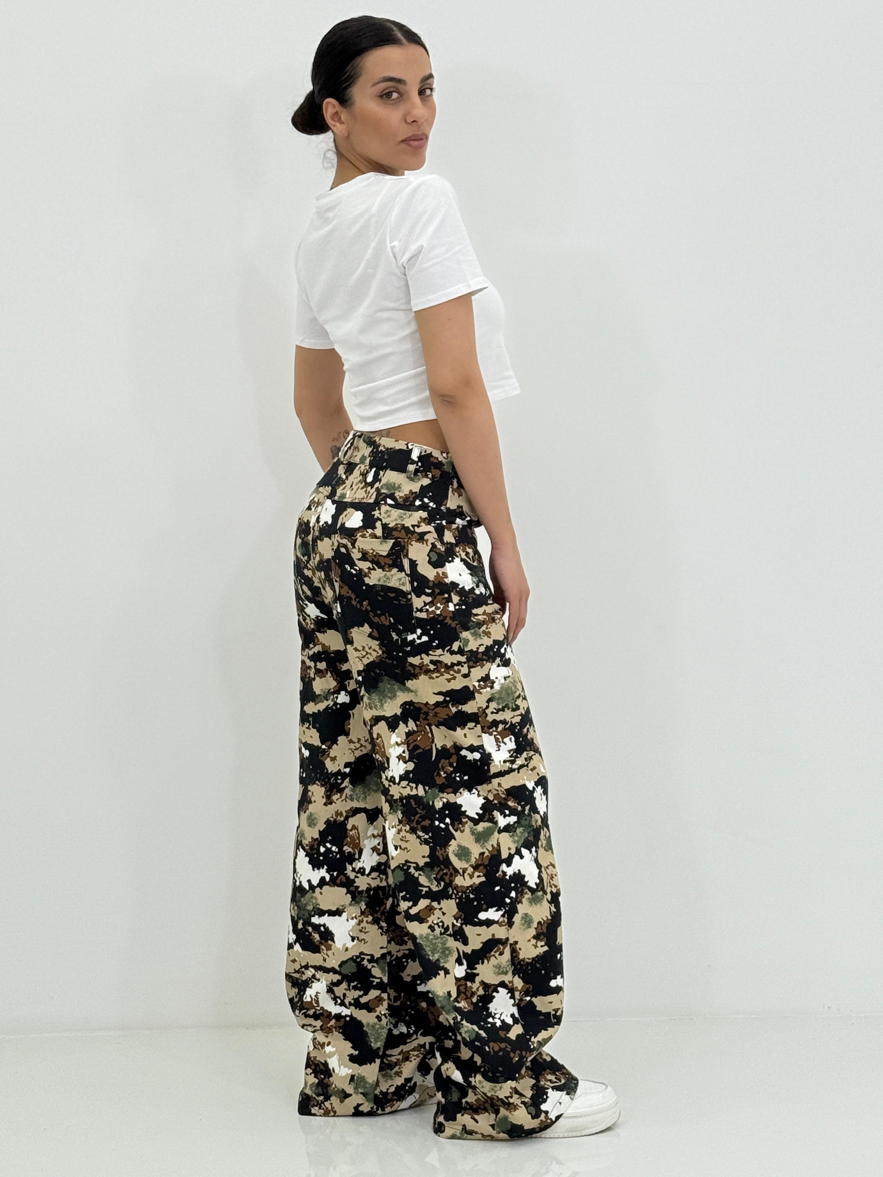 PANTALONE WIDE LEG FANTASIA NEW SS25