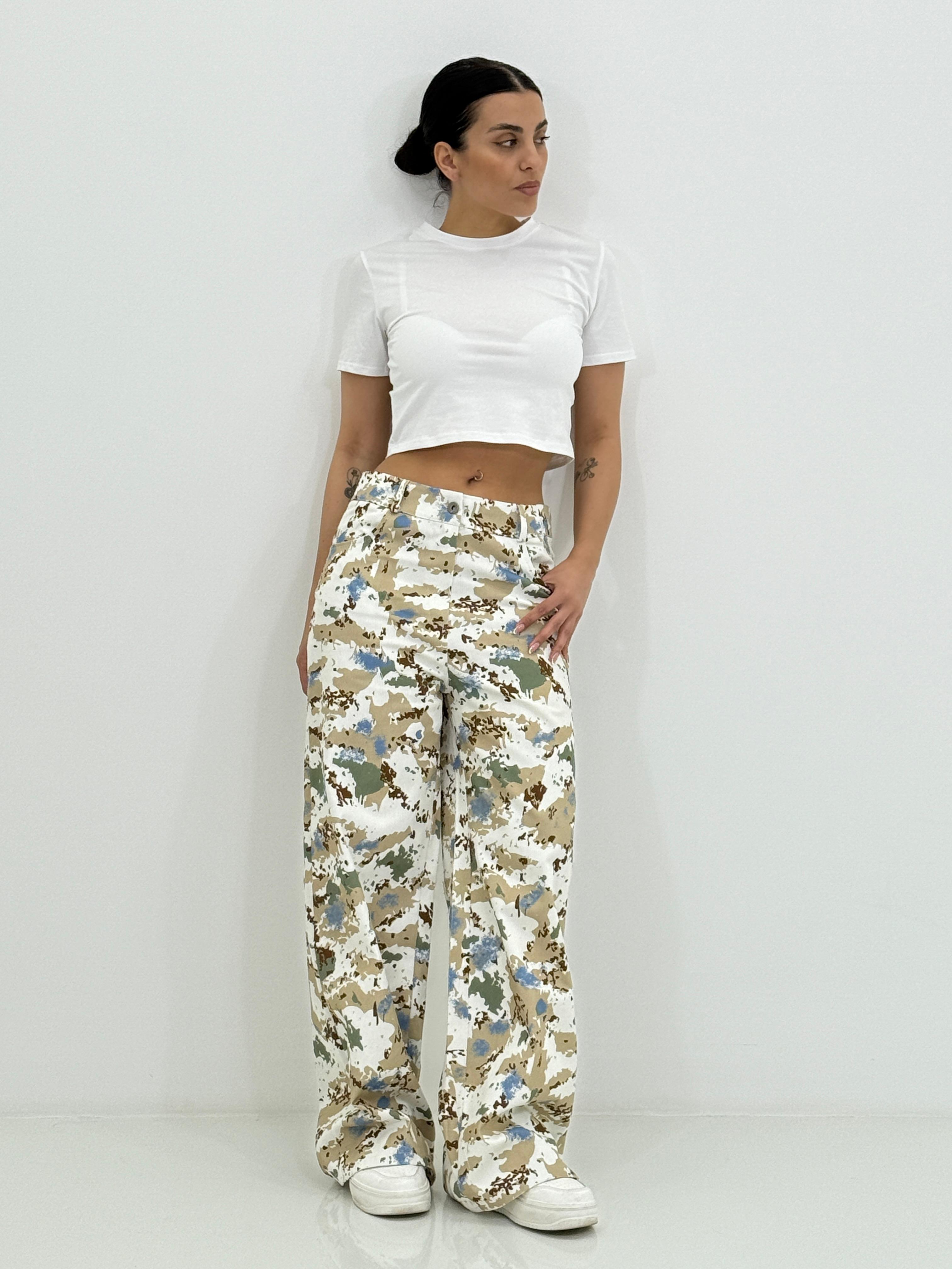 PANTALONE WIDE LEG FANTASIA NEW SS25