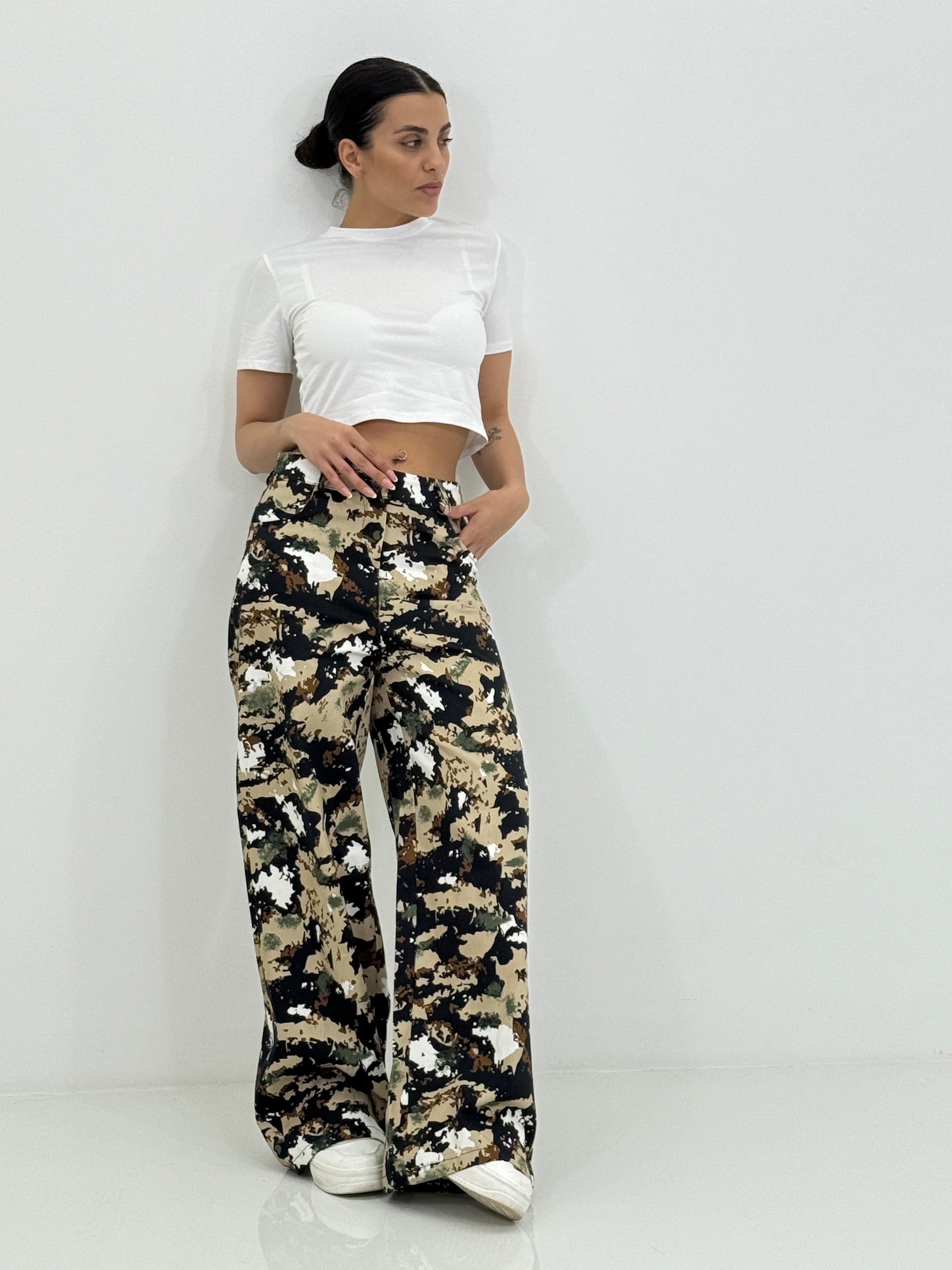 PANTALONE WIDE LEG FANTASIA NEW SS25