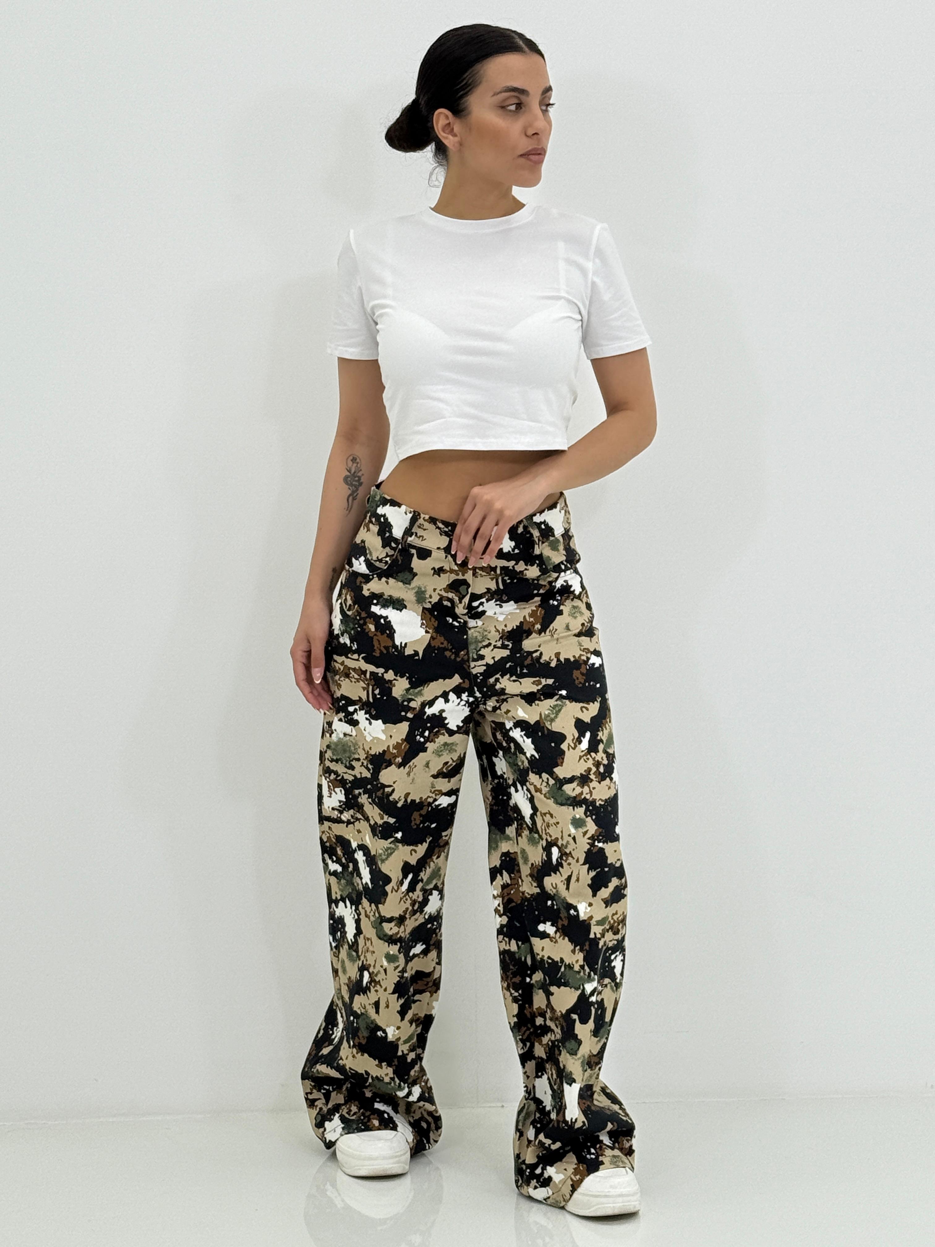 PANTALONE WIDE LEG FANTASIA NEW SS25