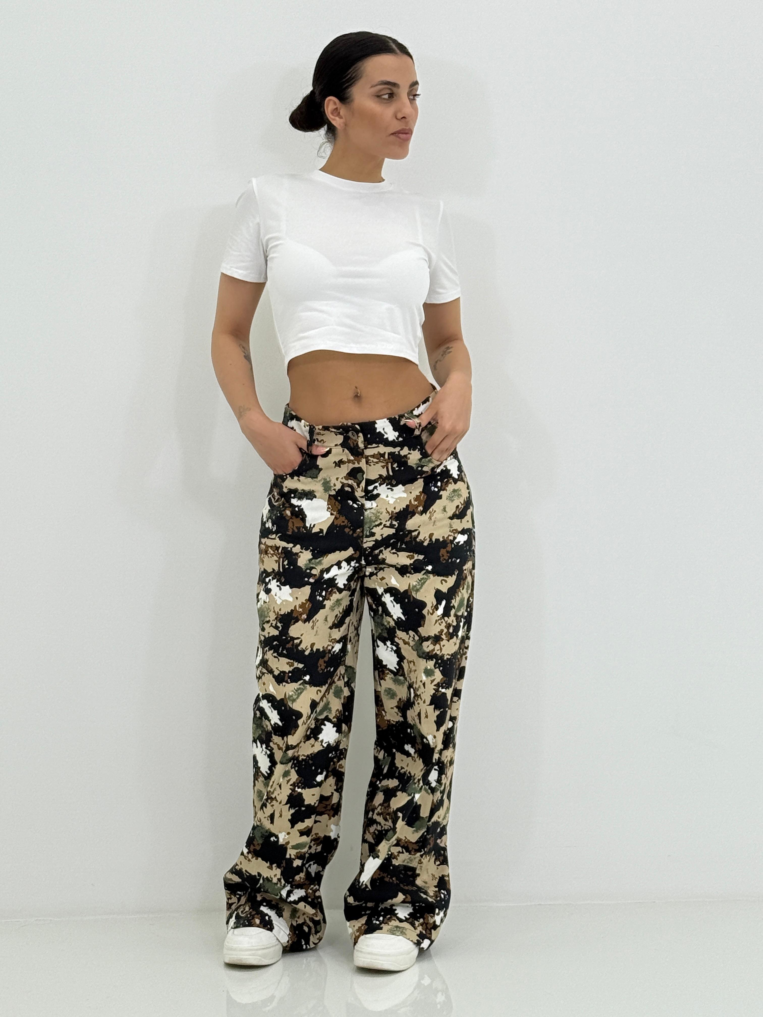 PANTALONE WIDE LEG FANTASIA NEW SS25