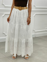 GONNA PIZZO SAN GALLO CON CINTURA NEW SS25