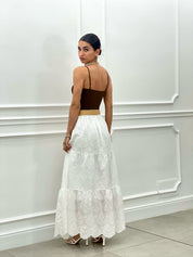 GONNA PIZZO SAN GALLO CON CINTURA NEW SS25