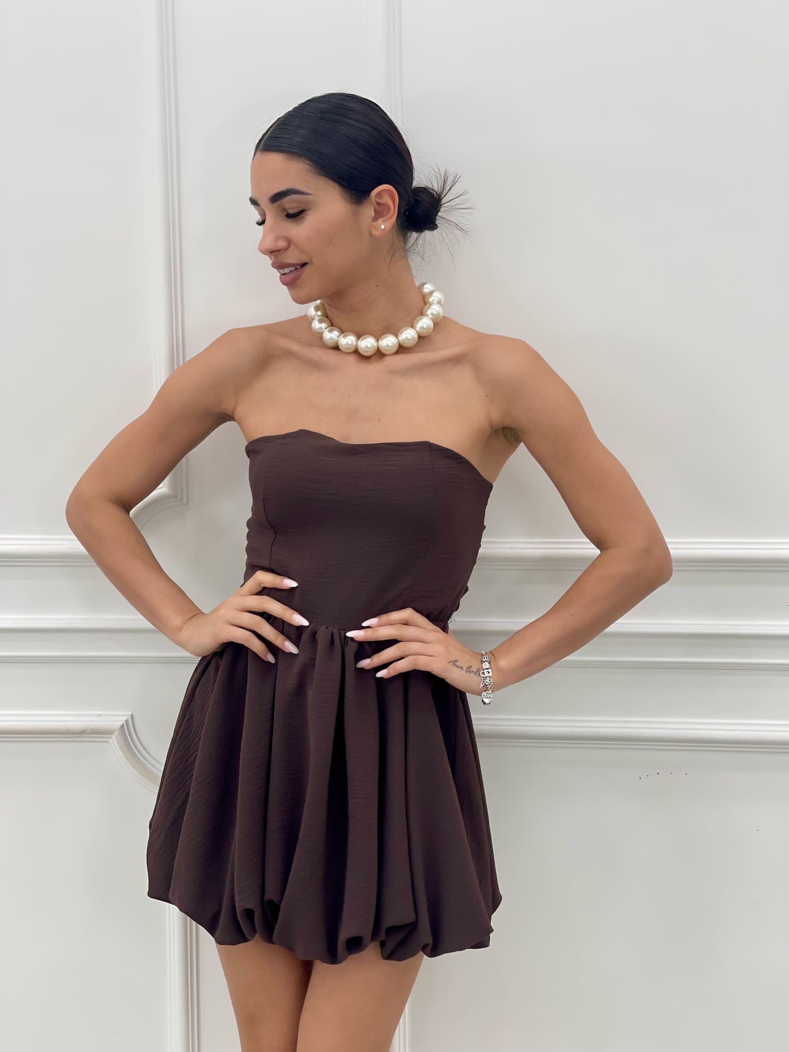 MINI DRESS CON FIOCCO NEW SS25