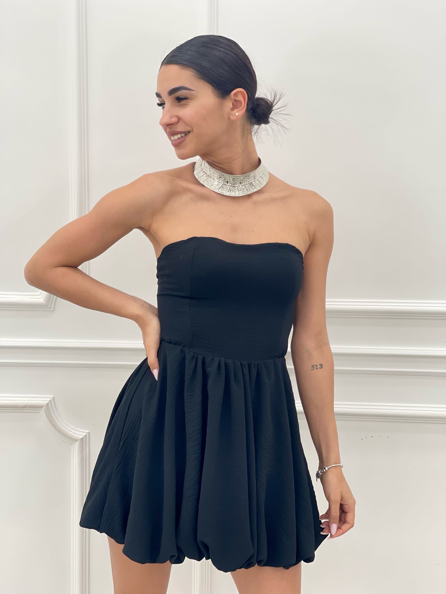 MINI DRESS CON FIOCCO NEW SS25