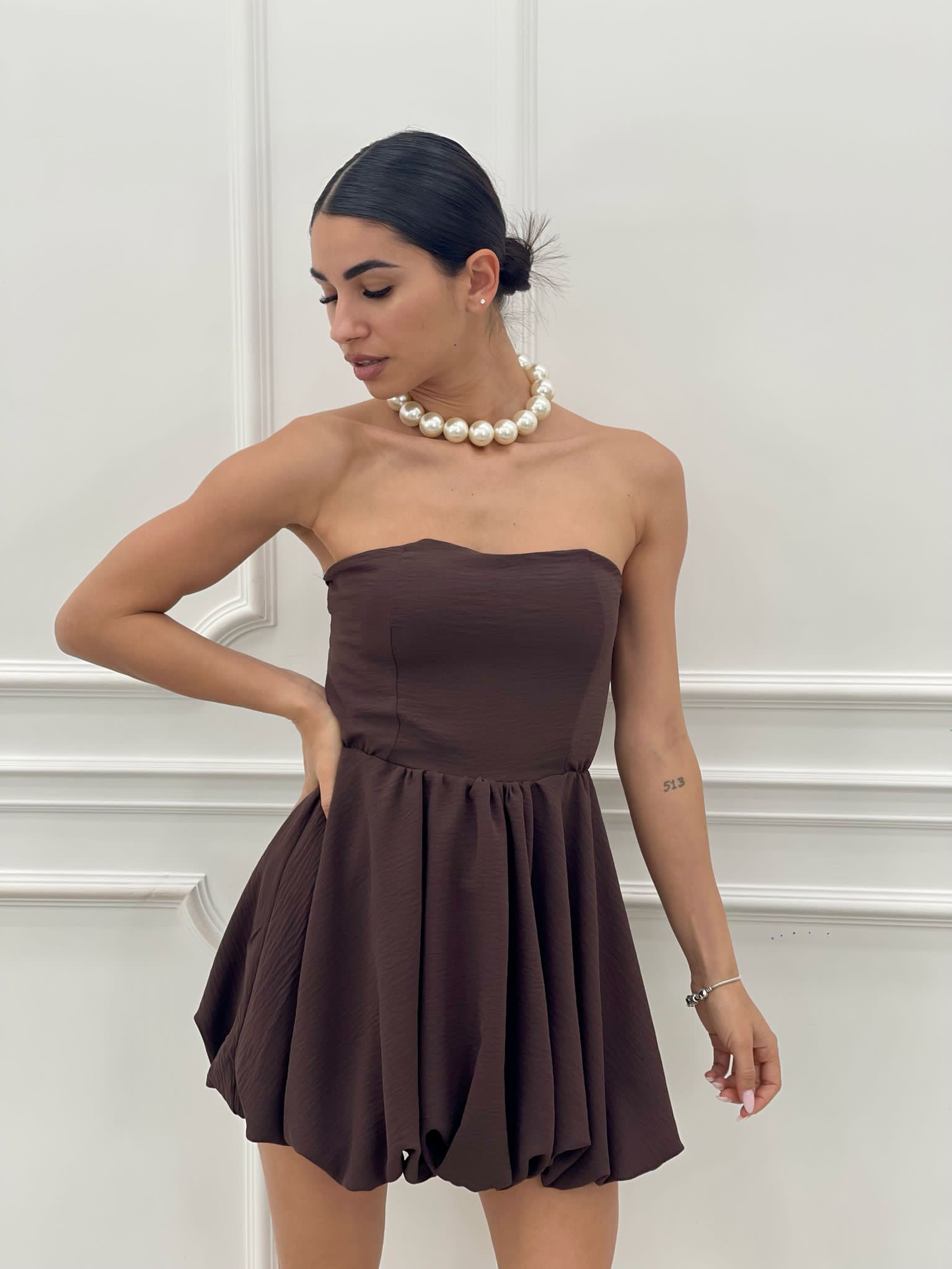 MINI DRESS CON FIOCCO NEW SS25