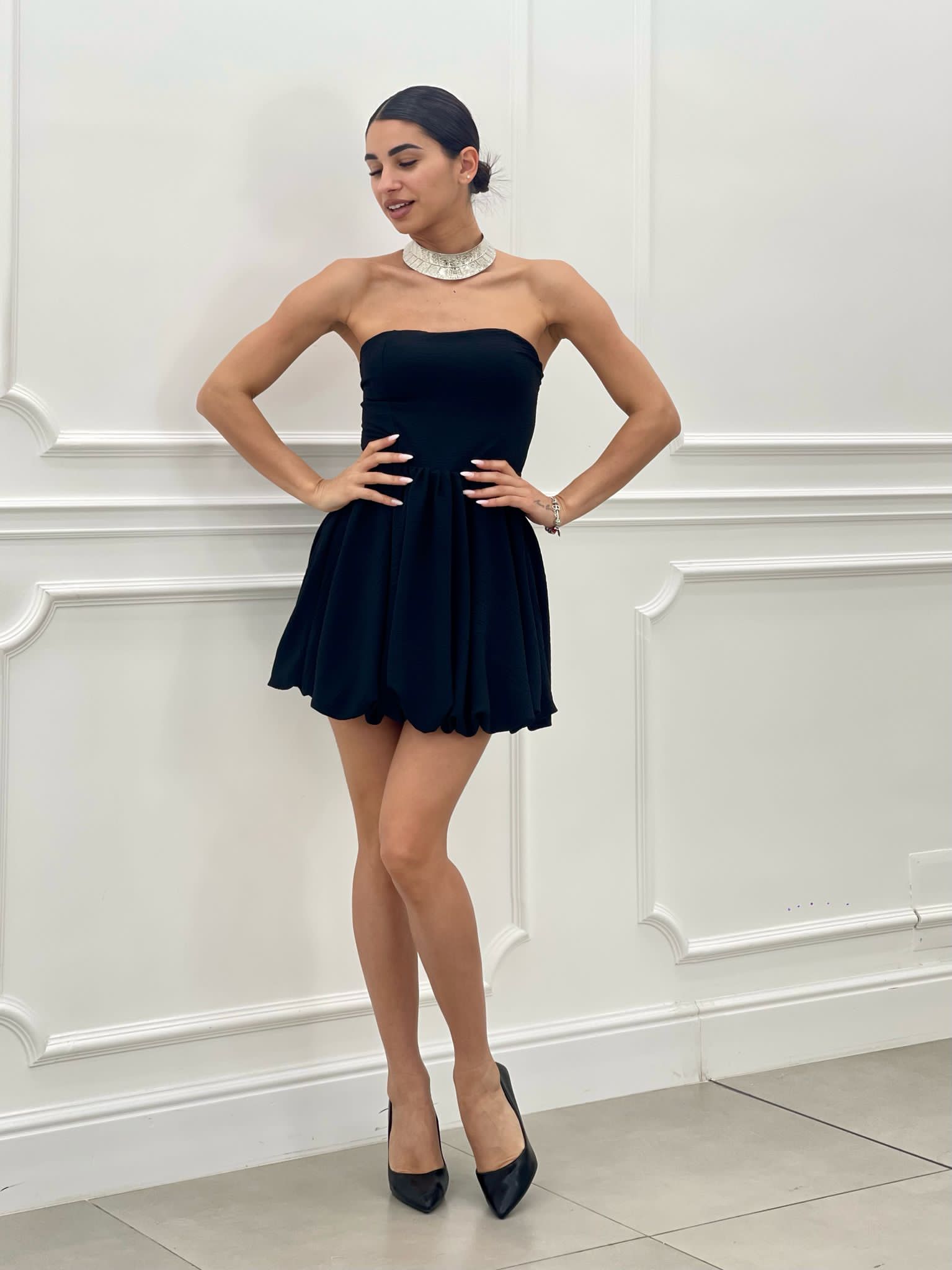 MINI DRESS CON FIOCCO NEW SS25