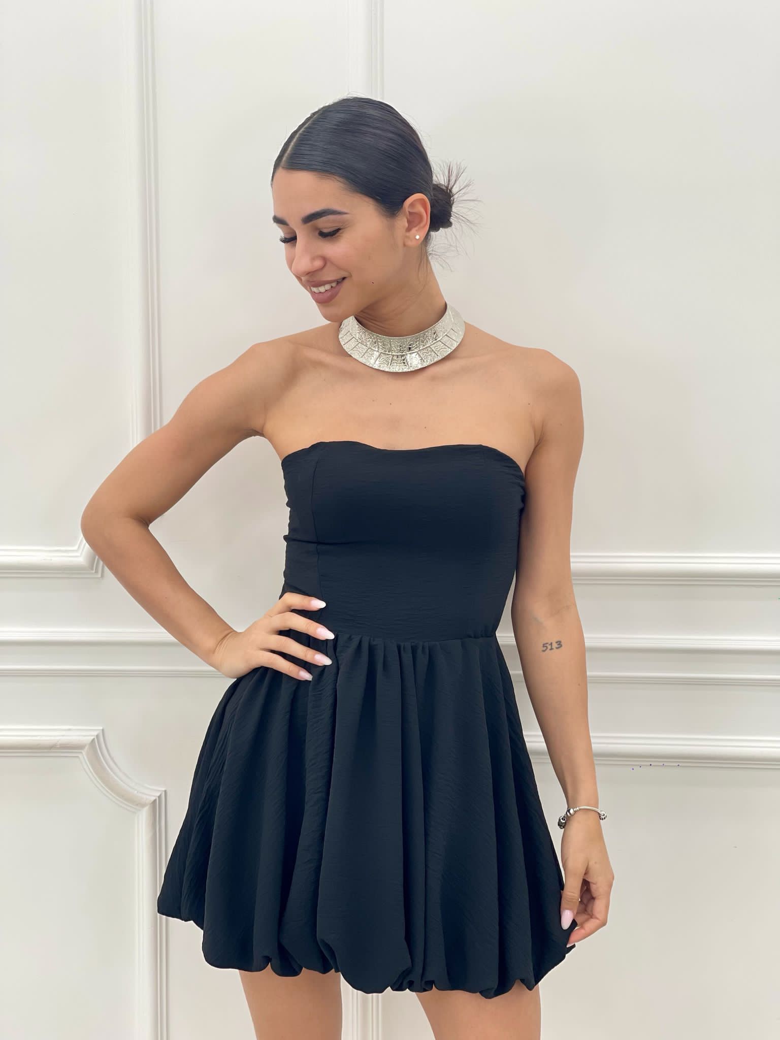 MINI DRESS CON FIOCCO NEW SS25