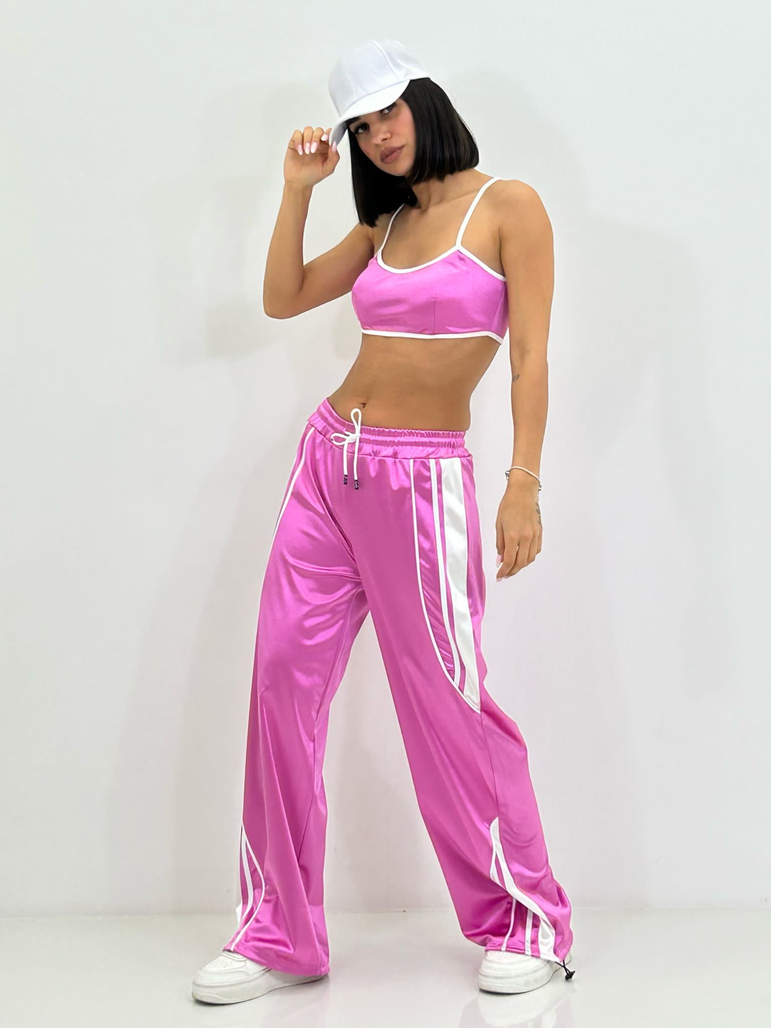SET TOP E PANTALONE IN RASO NEW SS25
