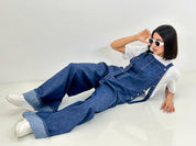 SALOPETTE DENIM CON RISVOLTO NEW SS25