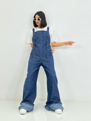 SALOPETTE DENIM CON RISVOLTO NEW SS25
