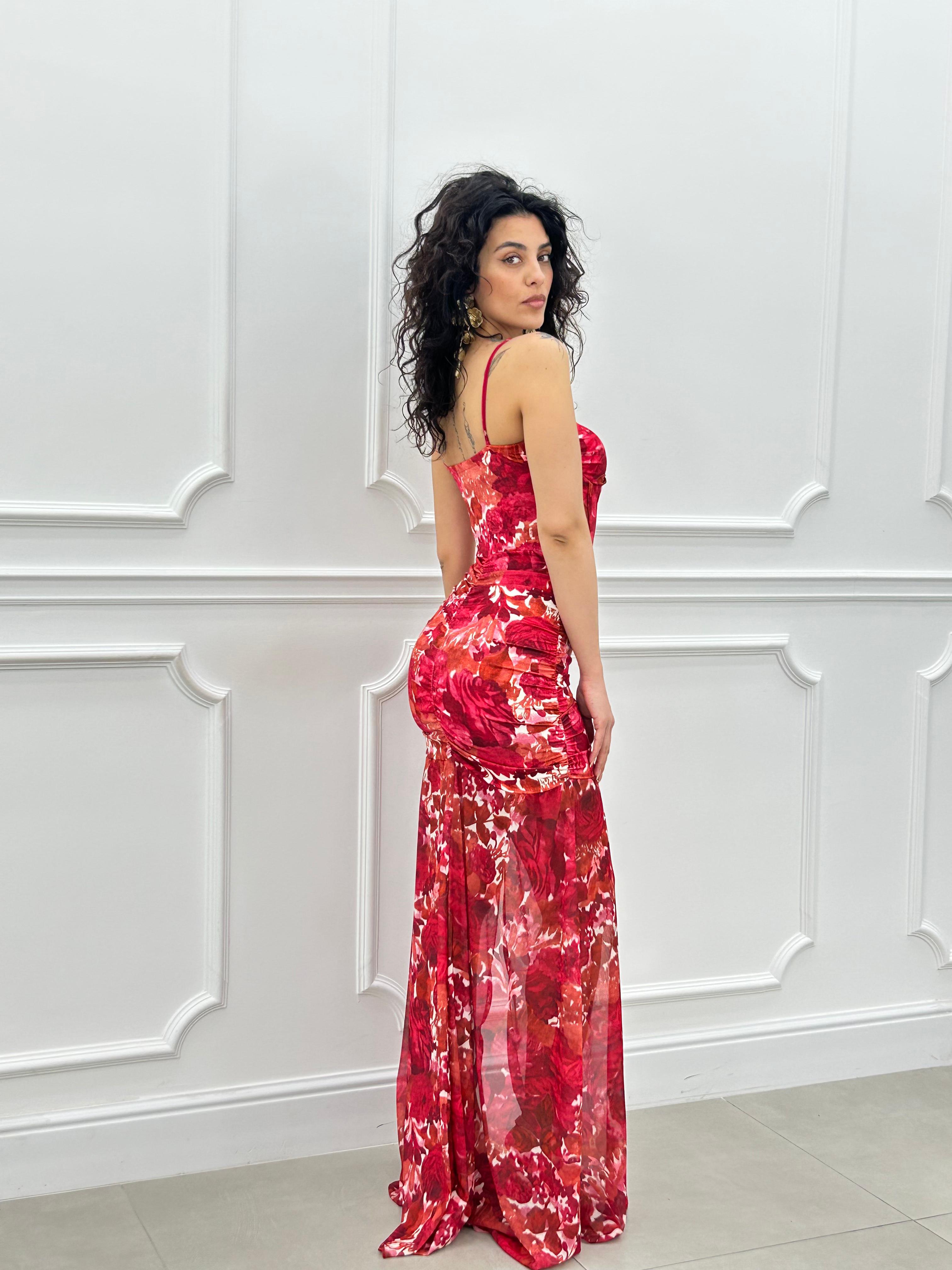 ABITO TULLE FLOREALE NEW SS25