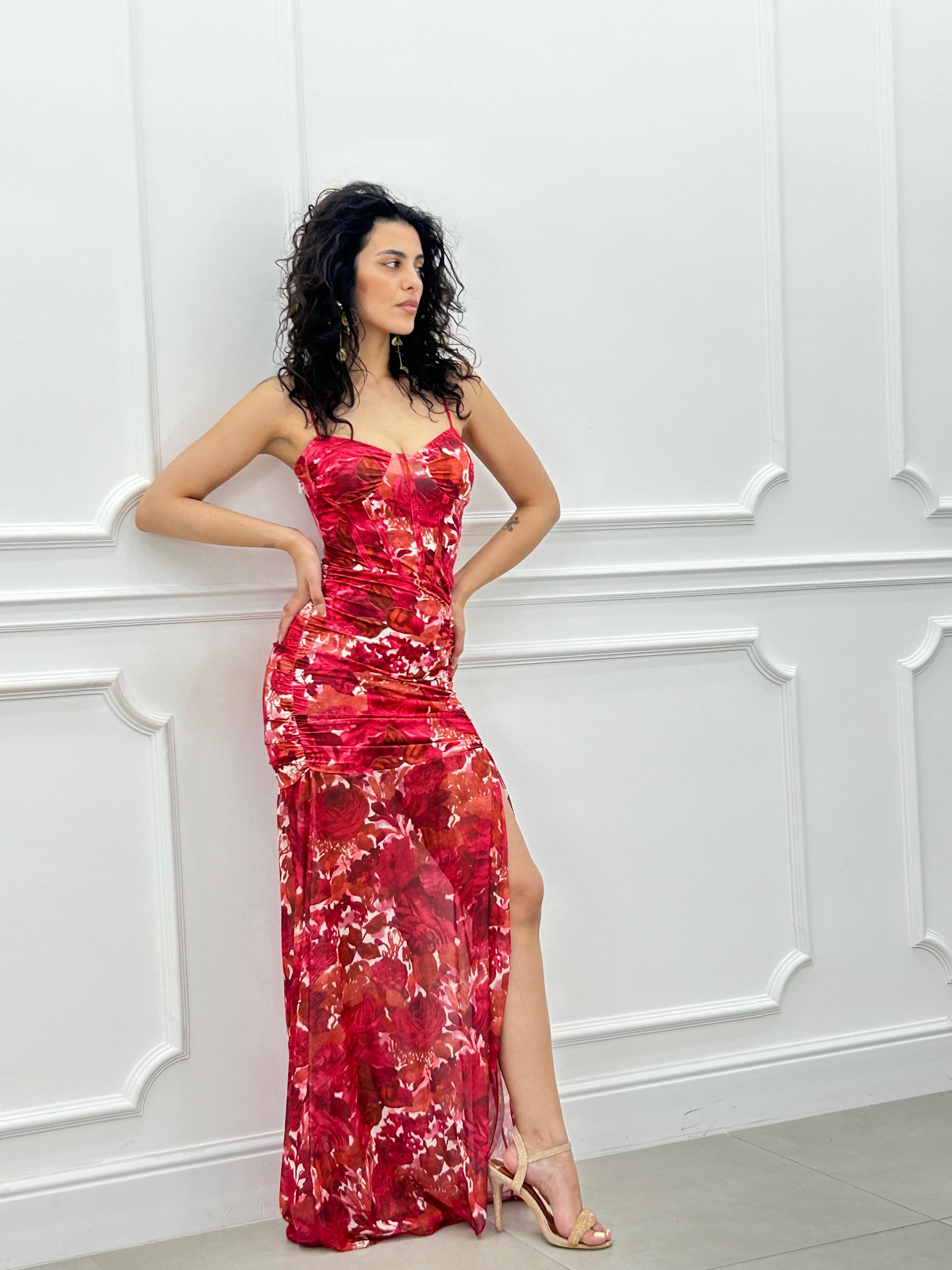 ABITO TULLE FLOREALE NEW SS25