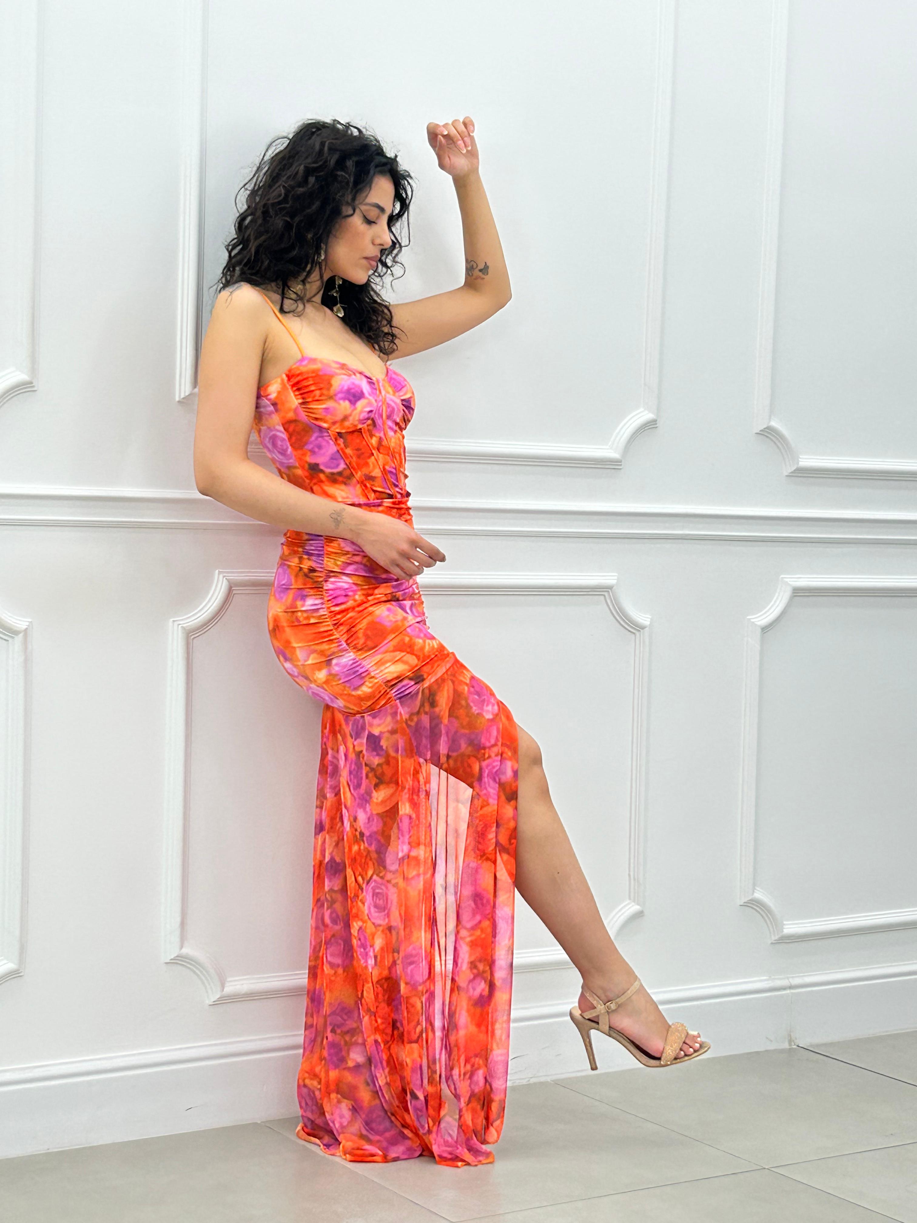 ABITO TULLE FLOREALE NEW SS25