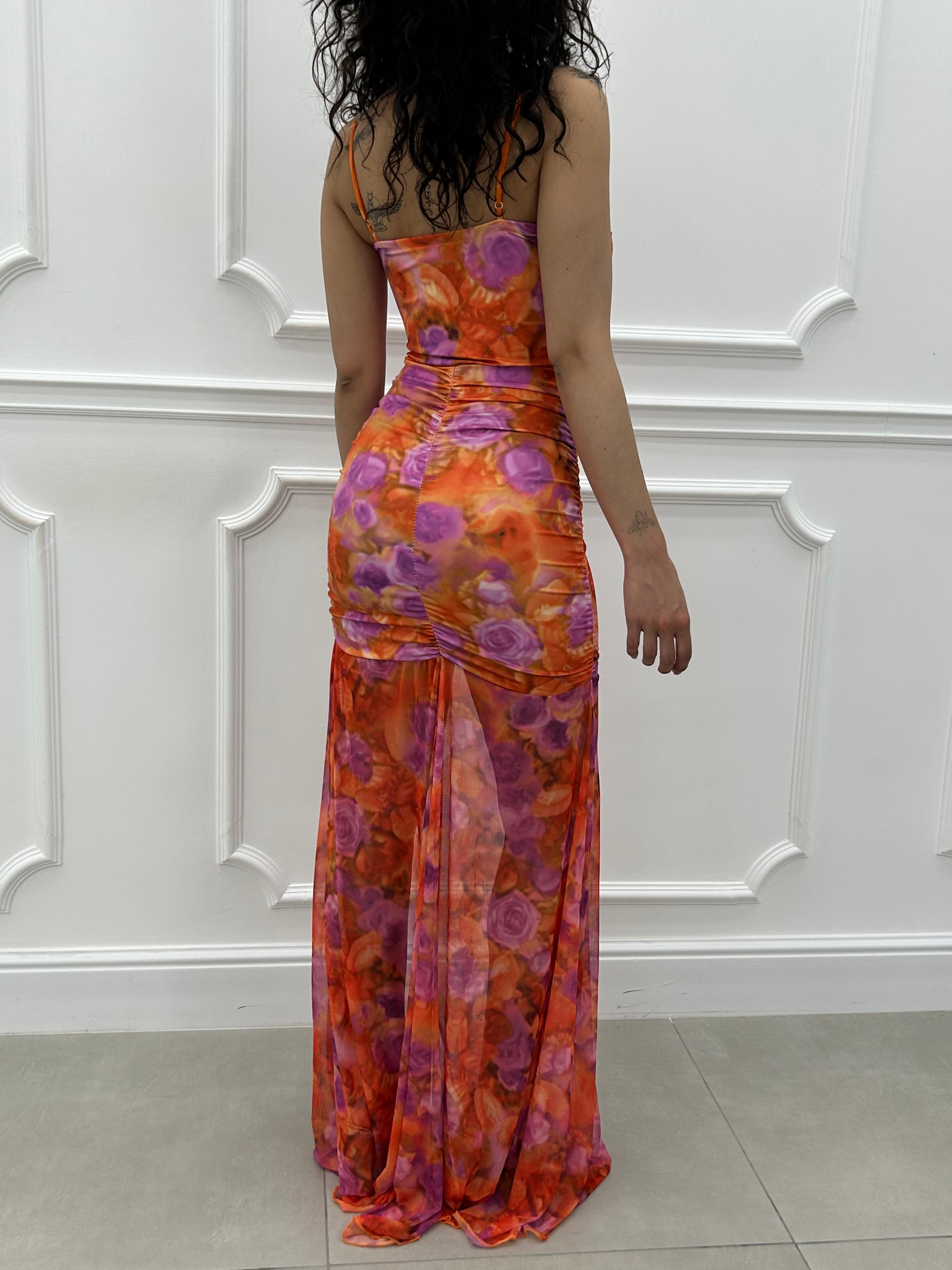 ABITO TULLE FLOREALE NEW SS25