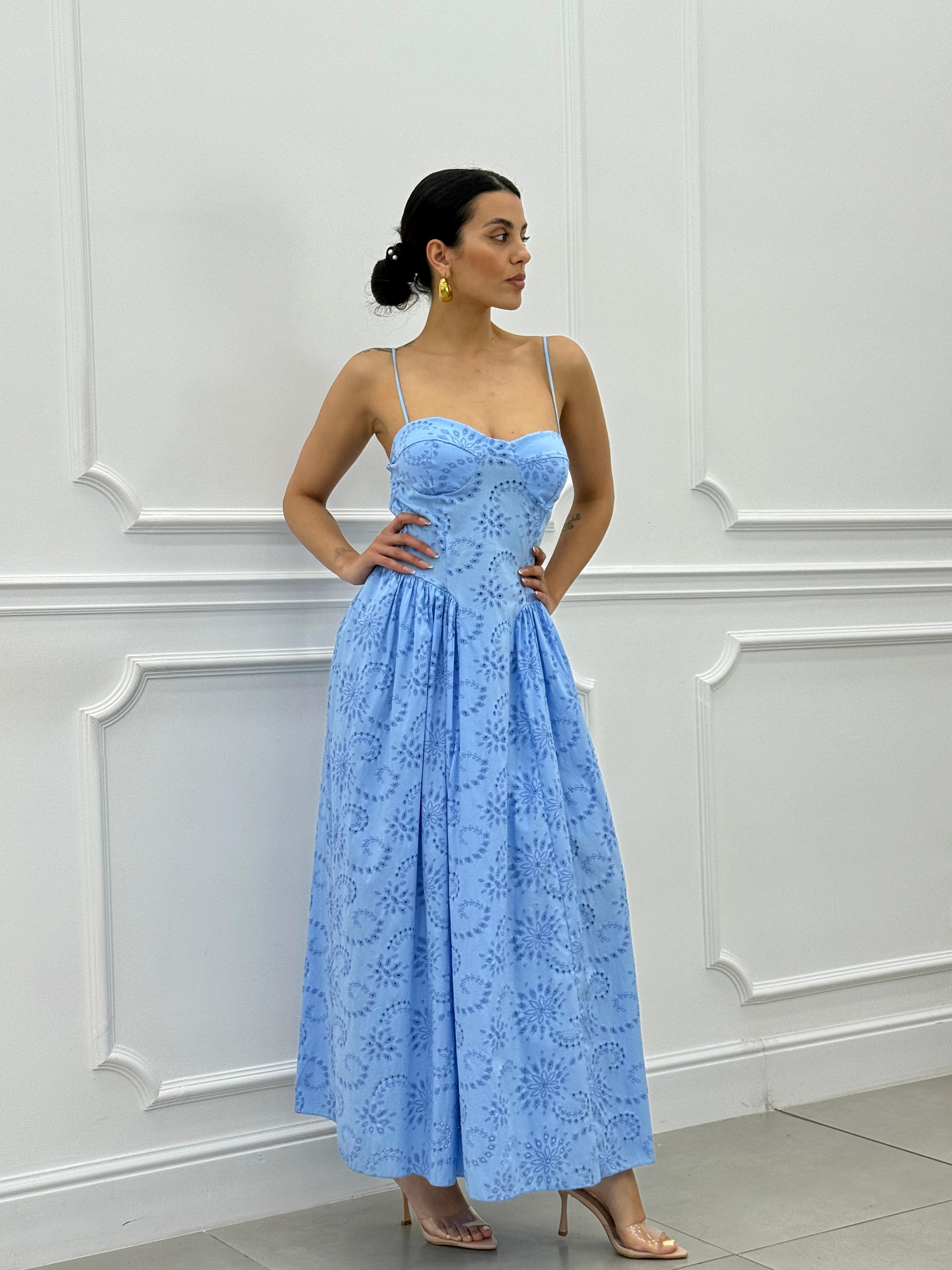 ABITO LUNGO IN PIZZO SAN GALLO NEW SS258