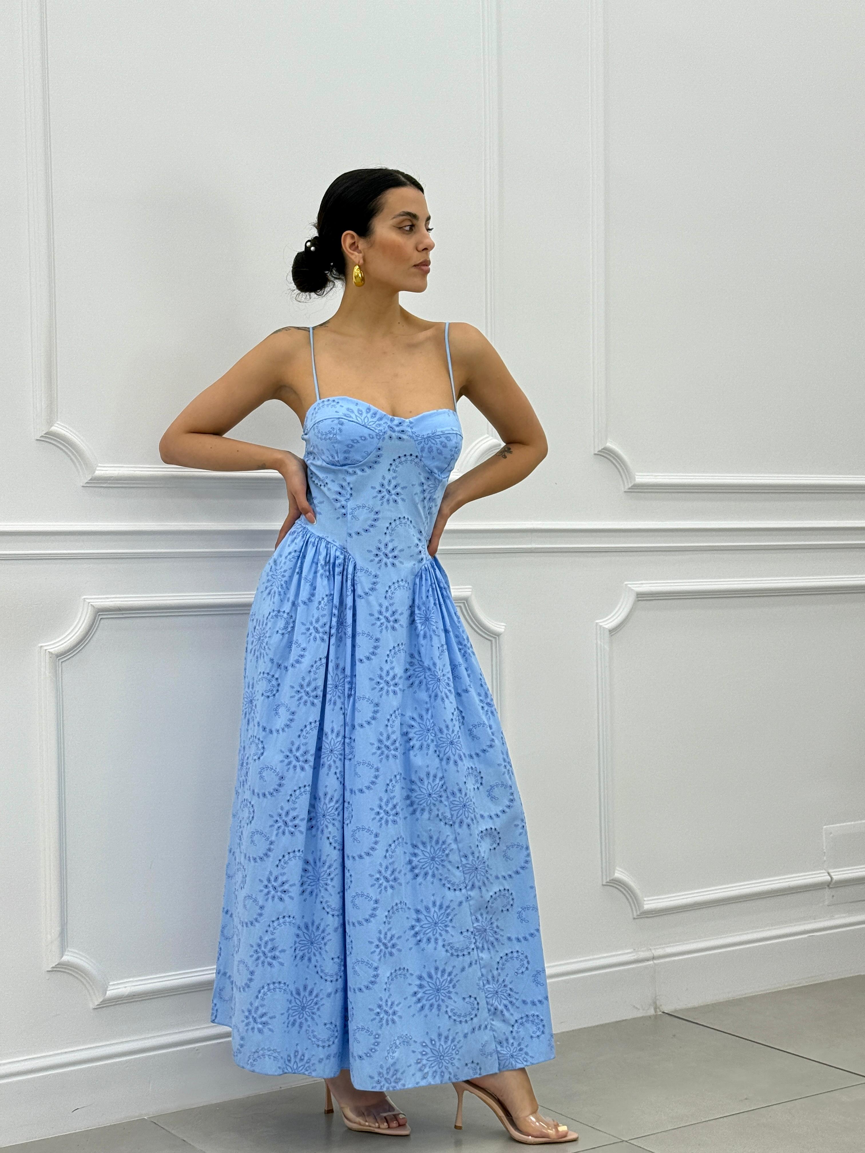 ABITO LUNGO IN PIZZO SAN GALLO NEW SS258