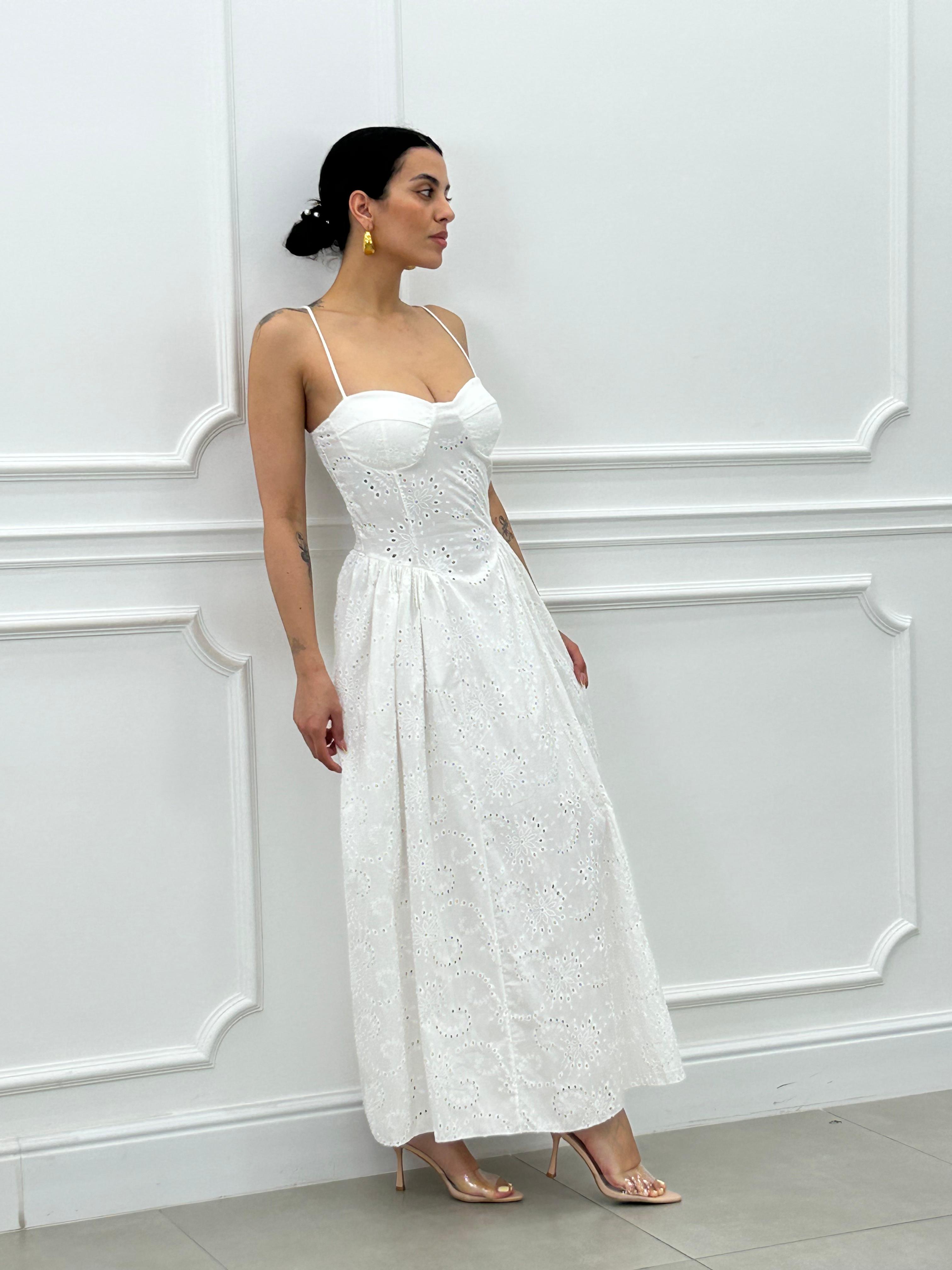 ABITO LUNGO IN PIZZO SAN GALLO NEW SS258
