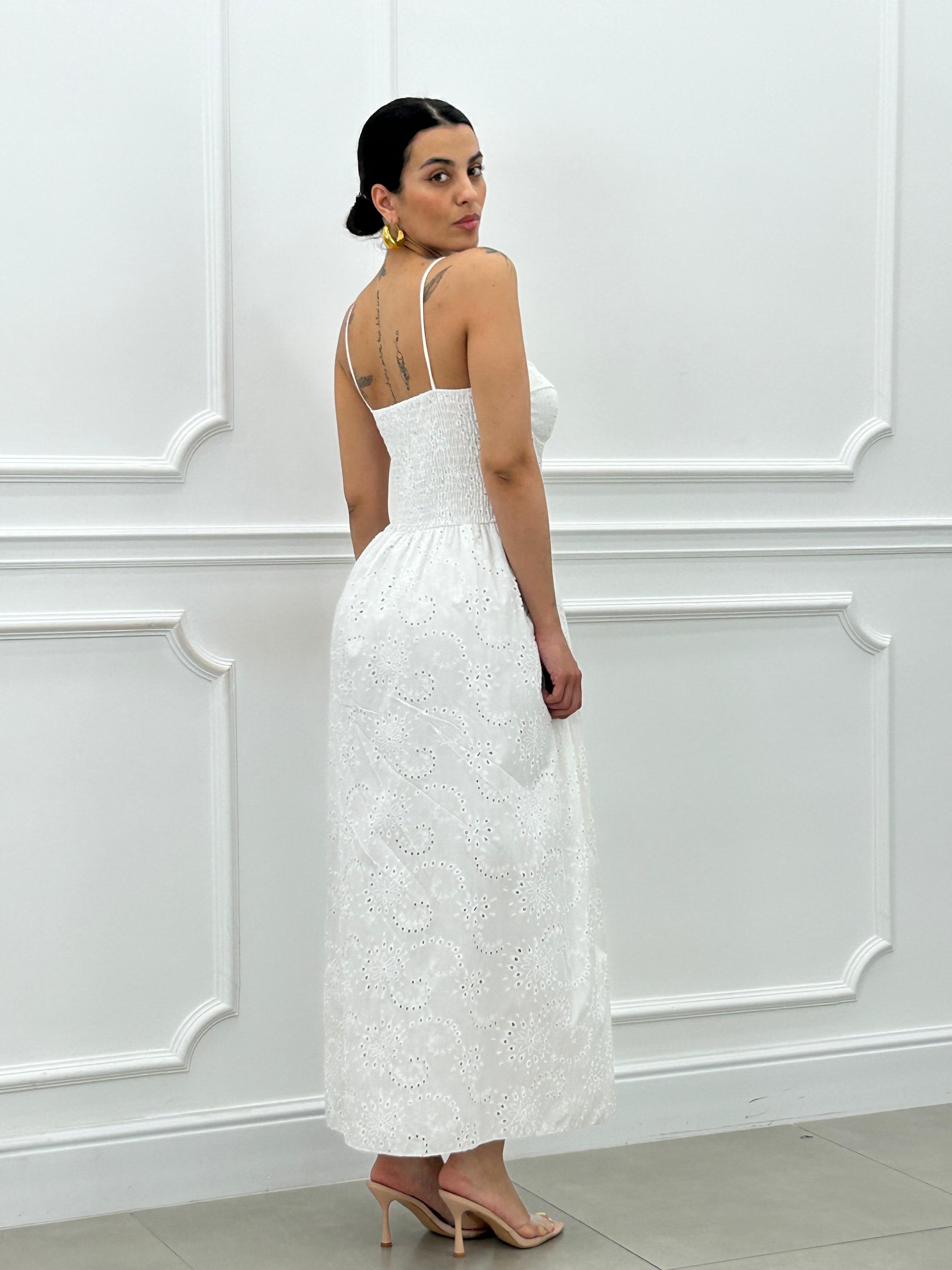 ABITO LUNGO IN PIZZO SAN GALLO NEW SS258