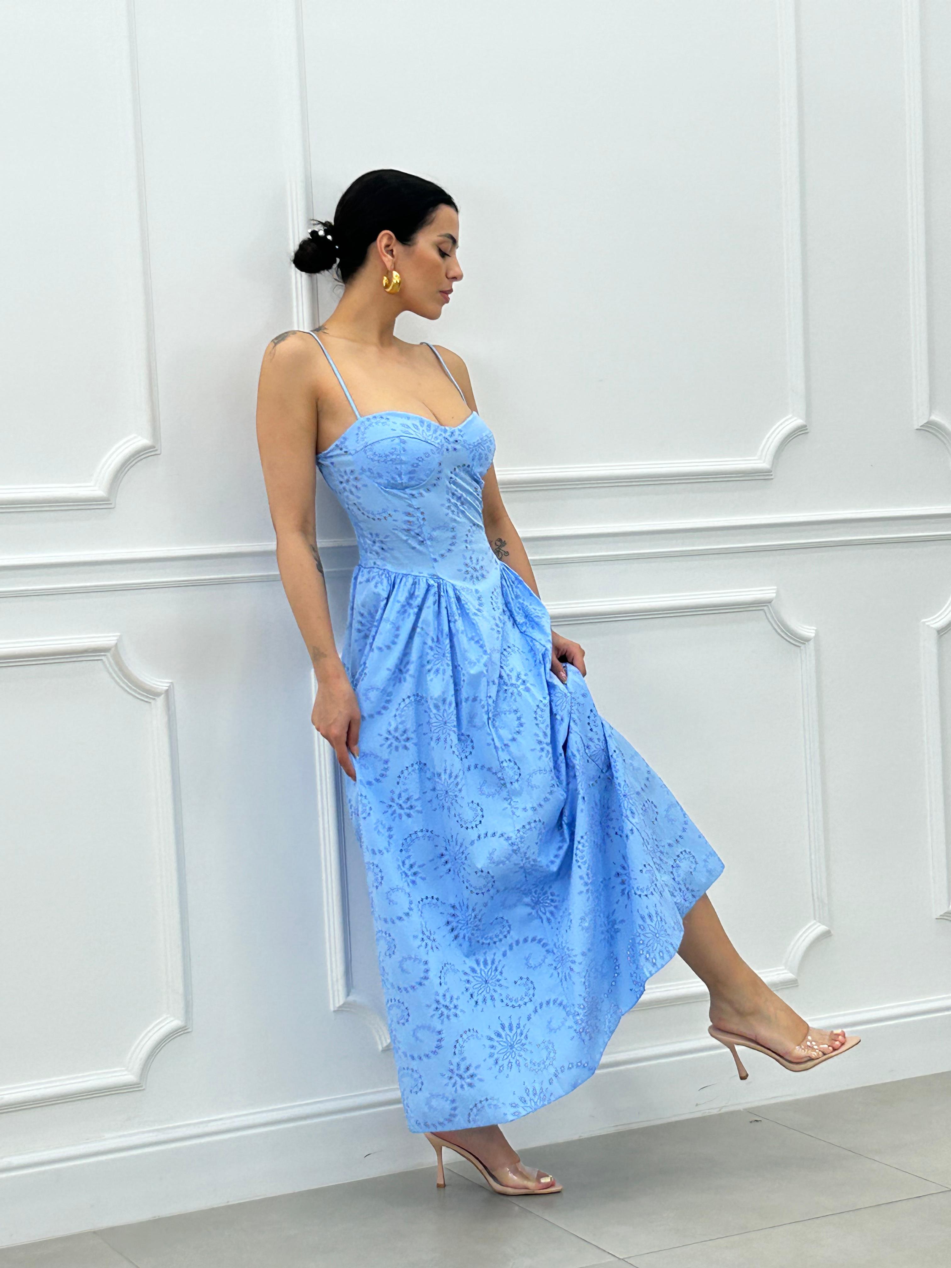 ABITO LUNGO IN PIZZO SAN GALLO NEW SS258