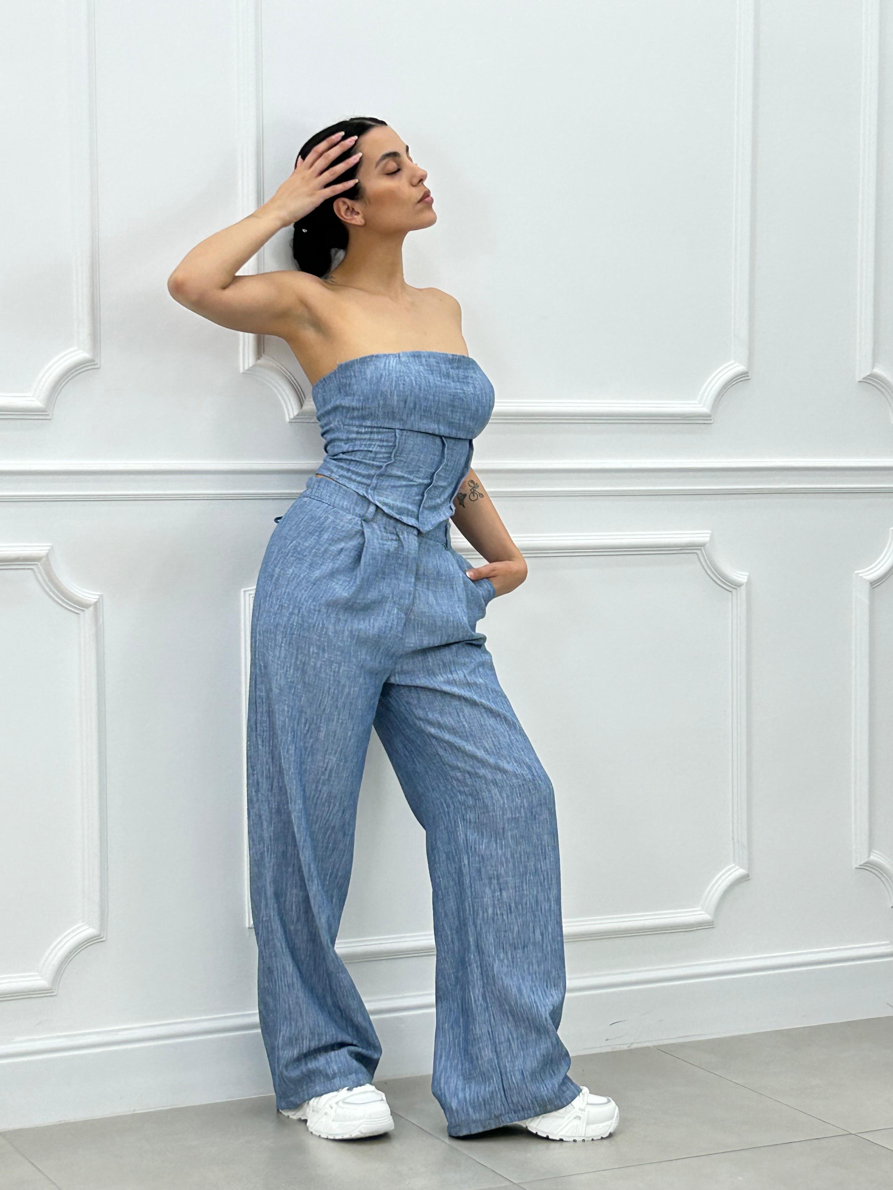 COORDINATO TOP FASCIA E PANTALONE NEW SS25