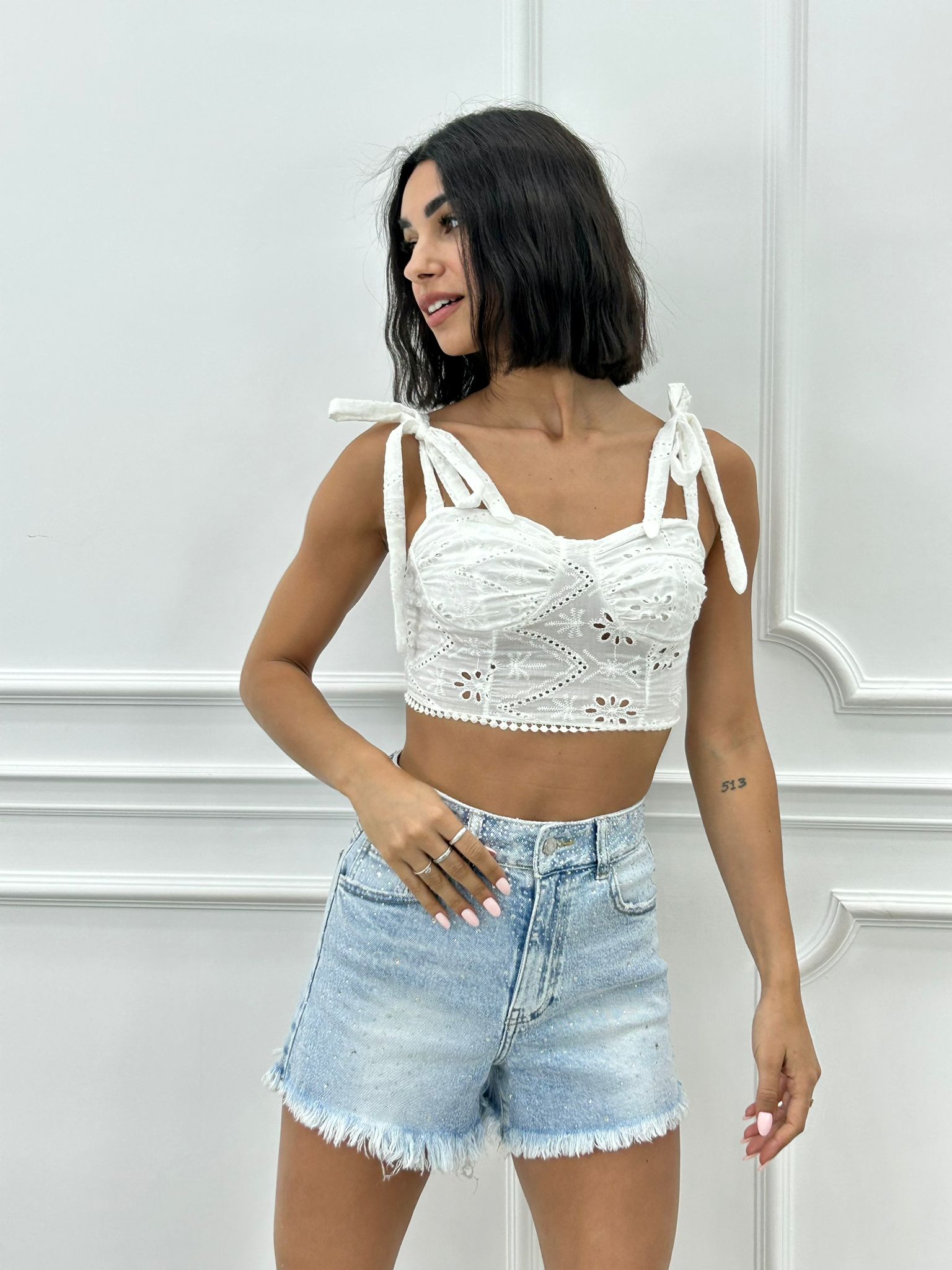 SHORTS CON STRASS NEW SS25