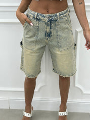BERMUDA SABBIATO CON STRASS NEW SS25