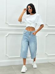 MAXI BERMUDA DENIM NEW SS25