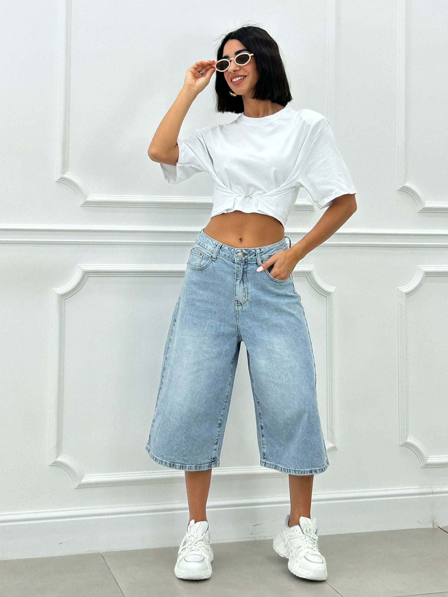 MAXI BERMUDA DENIM NEW SS25